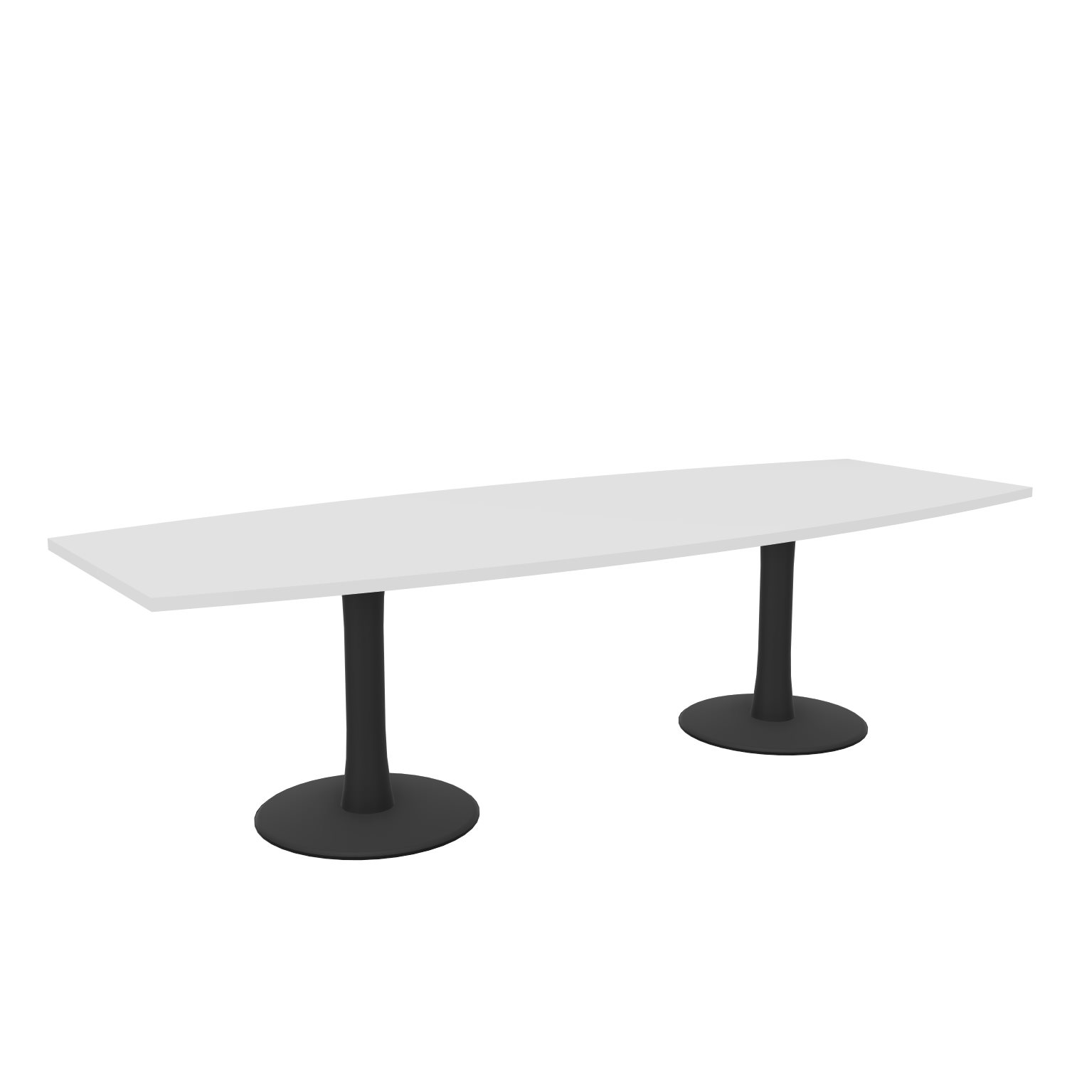 Konferenztisch-Bootsform-280-weiss-anthrazit-bmsofort-1 Kommunikation Konferenztisch Bootsform