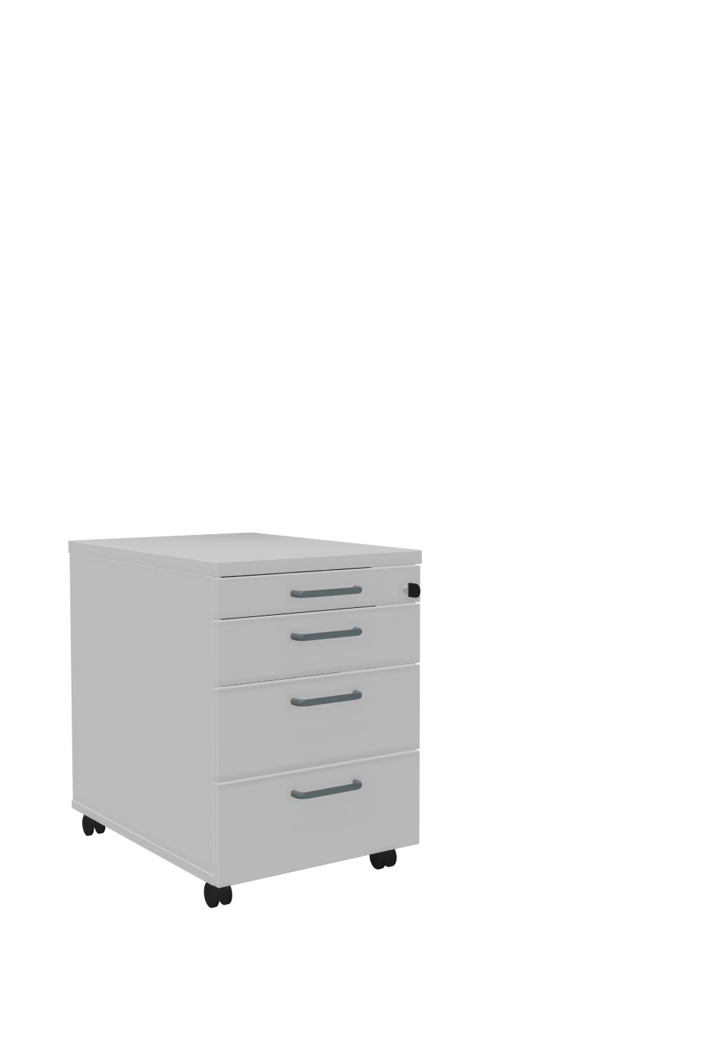 Rollcontainer-60-3-Schübe-Stahl-Tarragona-officegrau-officegrau-dunkelgrau-bmsofort-1 Tarragona Rollcontainer mit Schubkästen