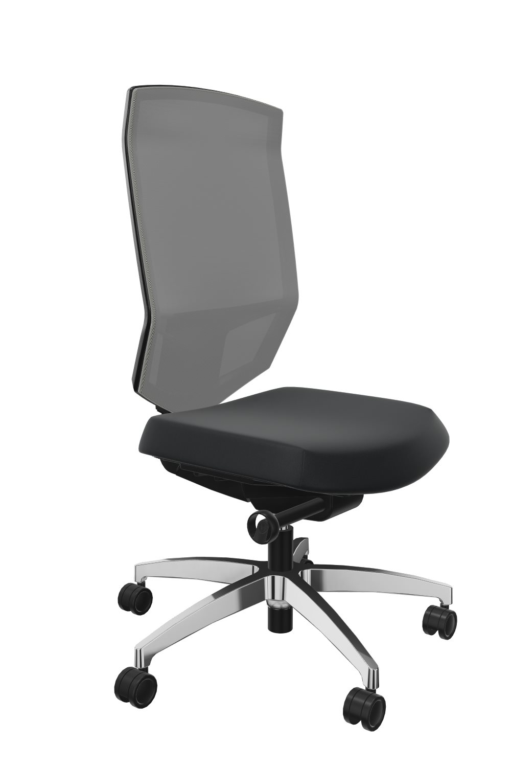 Bürodrehstuhl-MagicPlusNet-schwarz-platin-bmsofort-1 Bürodrehstuhl Magic Plus Net