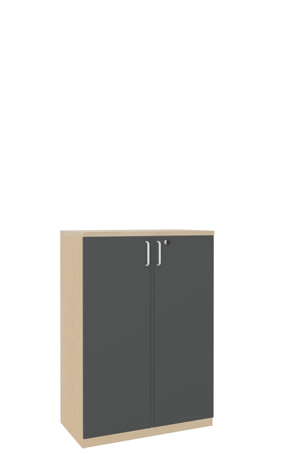Aktenschank-3-OH-Tarragona-Ahorn-Graphit-Alufarben-bmsofort-1 Tarragona Aktenschrank