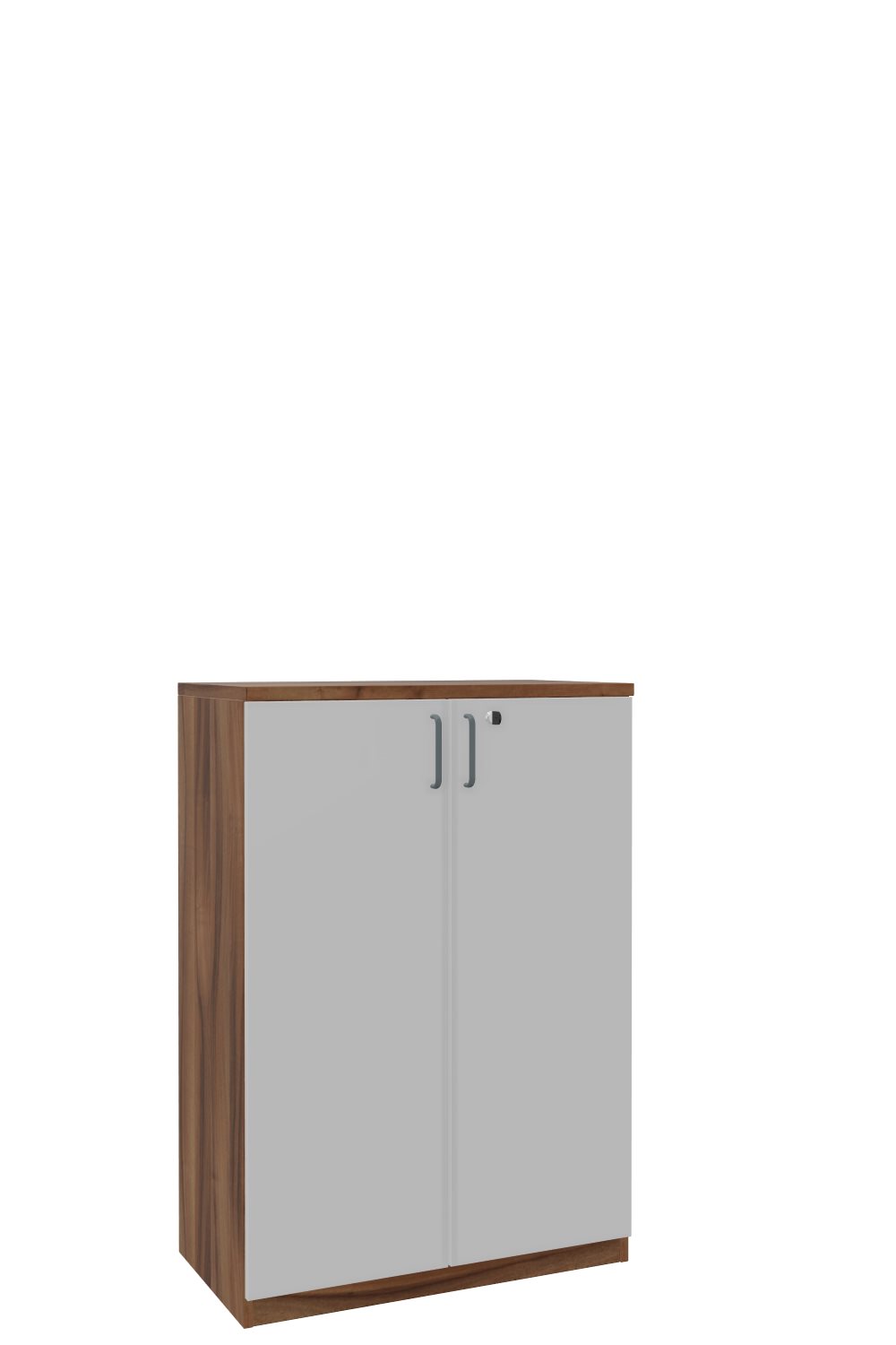 Aktenschank-3-OH-Tarragona-Nussbaum-Officegrau-Dunkelgrau-bmsofort-1 Tarragona Aktenschrank