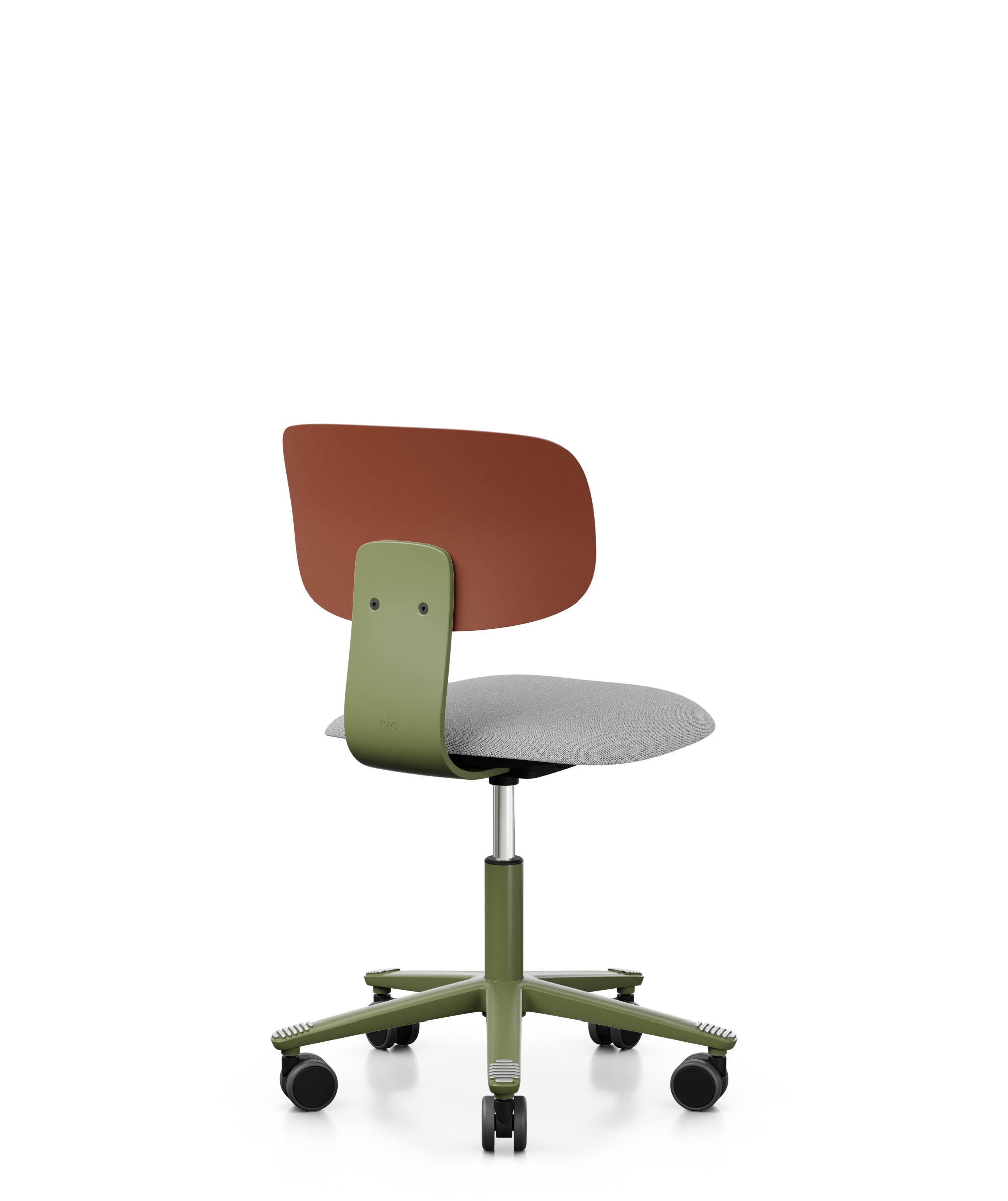 Arbeitsstuhl-Tion-Sitz-gepolstert-kastanie-moos-grau-bmsofort-3 Homeofficestuhl Tion Sitz gepolstert
