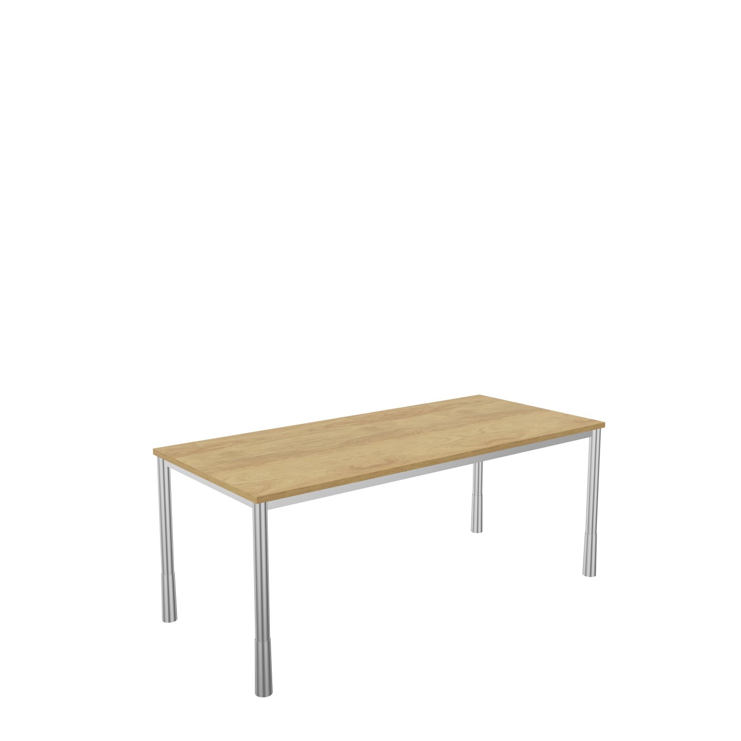 Schreibtisch-Rundrohr-Tarragona-180-80-pacana-alu-bmsofort-1 Tarragona Rechtecktisch