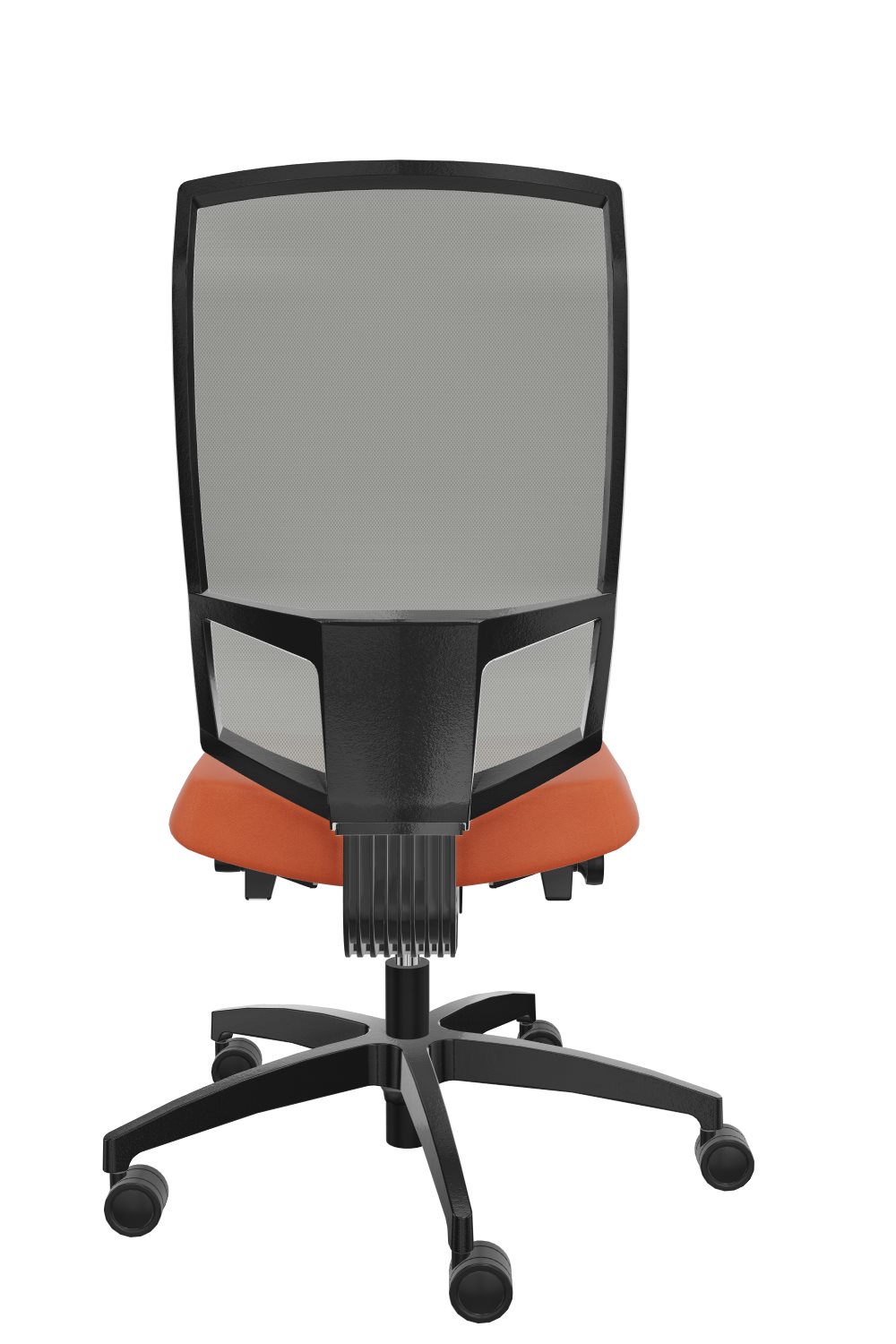 Bürodrehstuhl-MagicPlusNet-orange-platin-bmsofort-3 Bürodrehstuhl Magic Plus Net