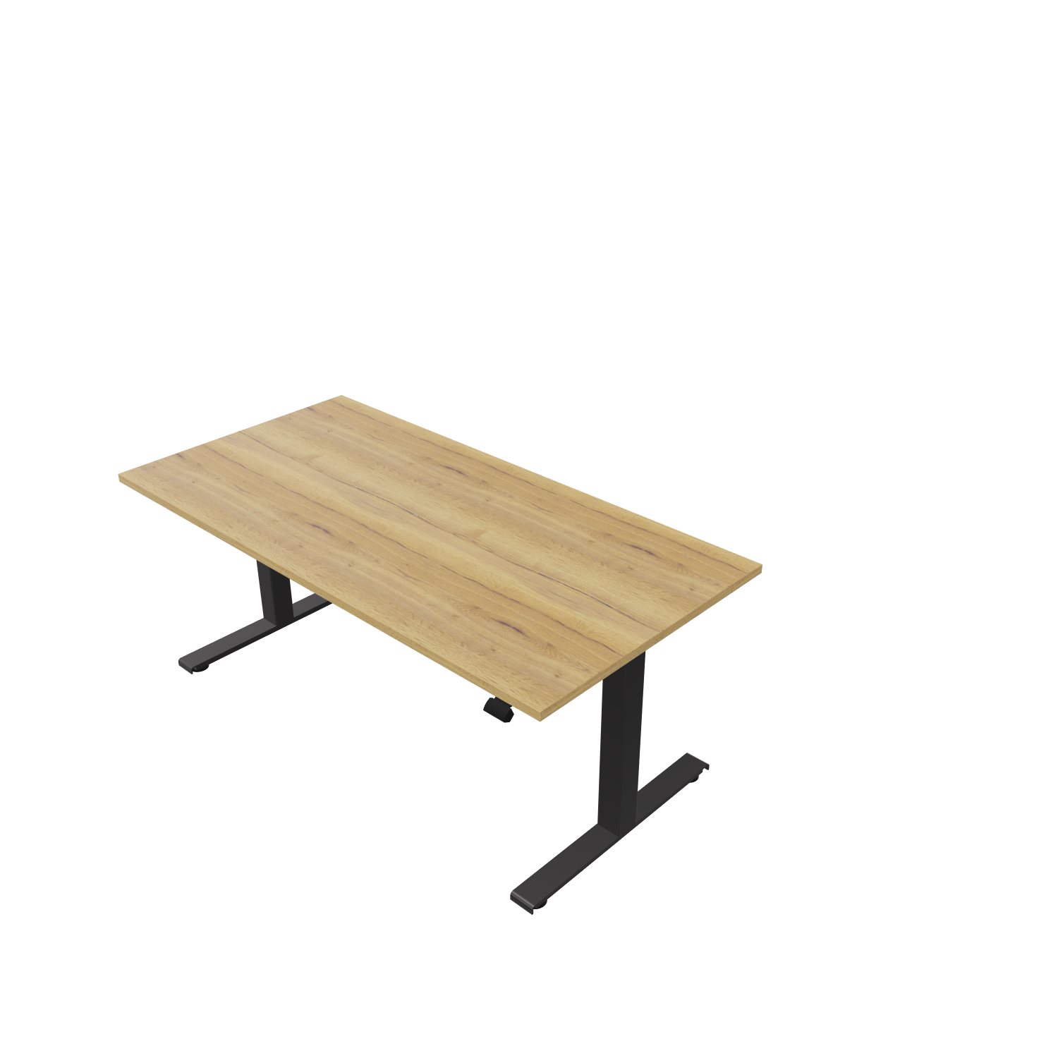 Schreibtisch-Lift-Up-4-Profi-Quadrat-160-80-eiche-anthrazit-bmsofort-1 Lift Up 4 Profi