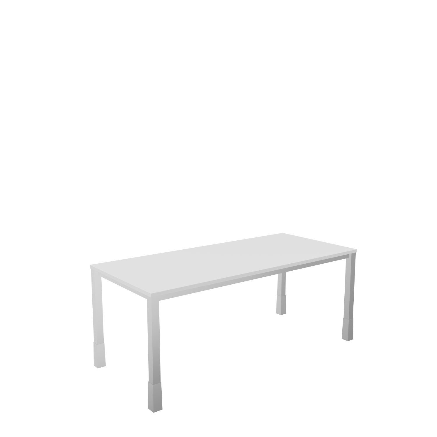 Schreibtisch-Quadratrohr-Tarragona-180-80-weiss-alu-bmsofort-1 Tarragona Rechtecktisch