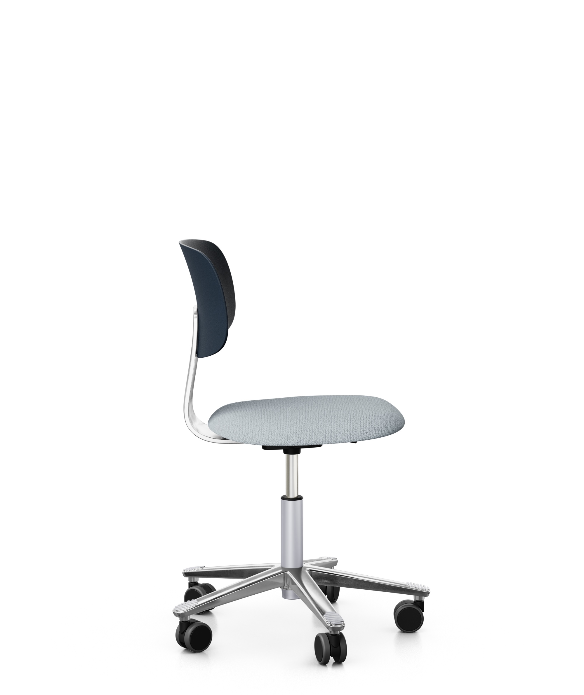 Arbeitsstuhl-Tion-Sitz-gepolstert-dunkelblau-poliert-hellgrau-bmsofort-2 Homeofficestuhl Tion Sitz gepolstert