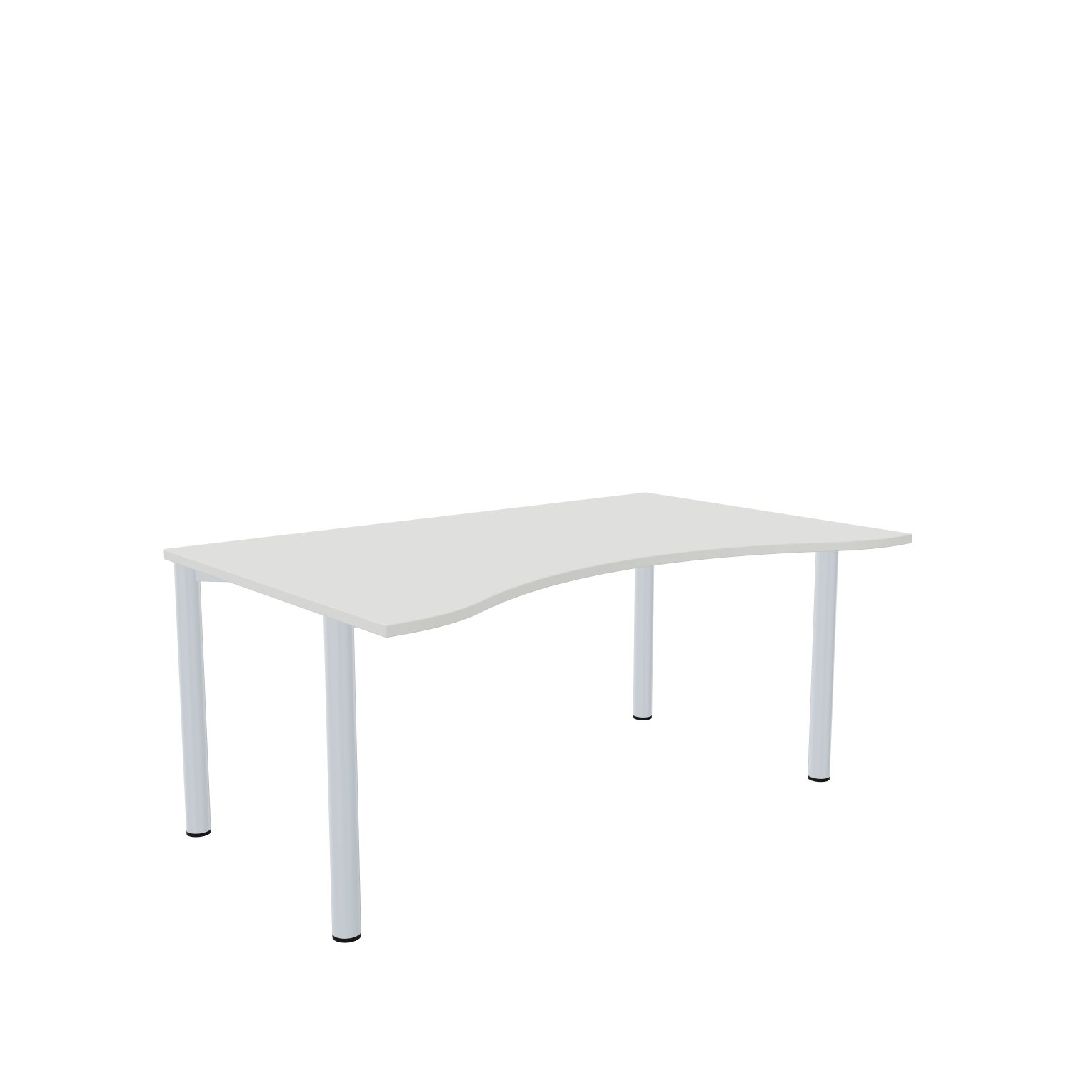 Bogentisch-Imola-4-160-100-weiss-alu-bmsofort-1 Imola Freiformtisch