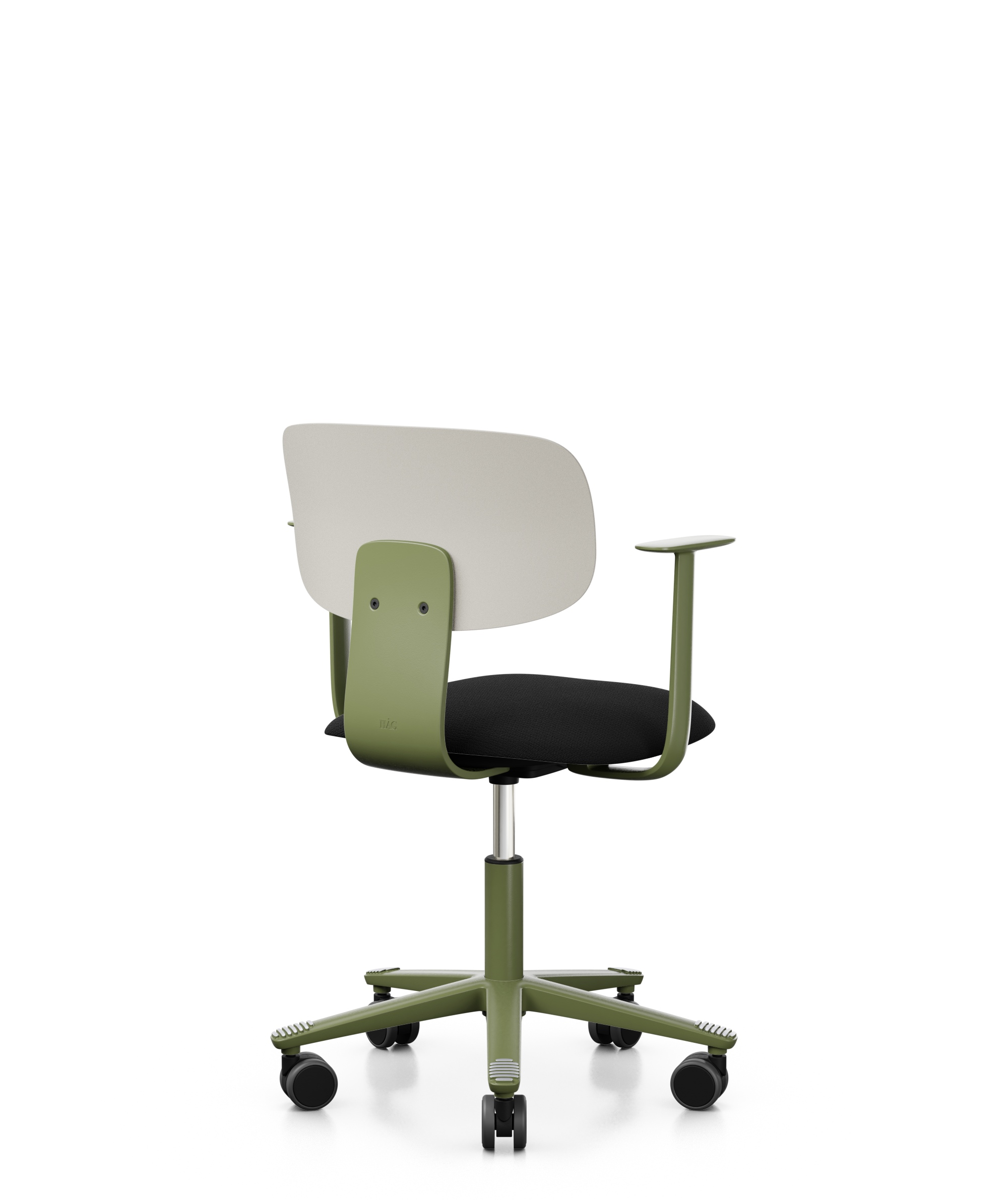 Arbeitsstuhl-Tion-Sitz-gepolstert-hellgrau-moos-schwarz-bmsofort-3 Homeofficestuhl Tion Sitz gepolstert