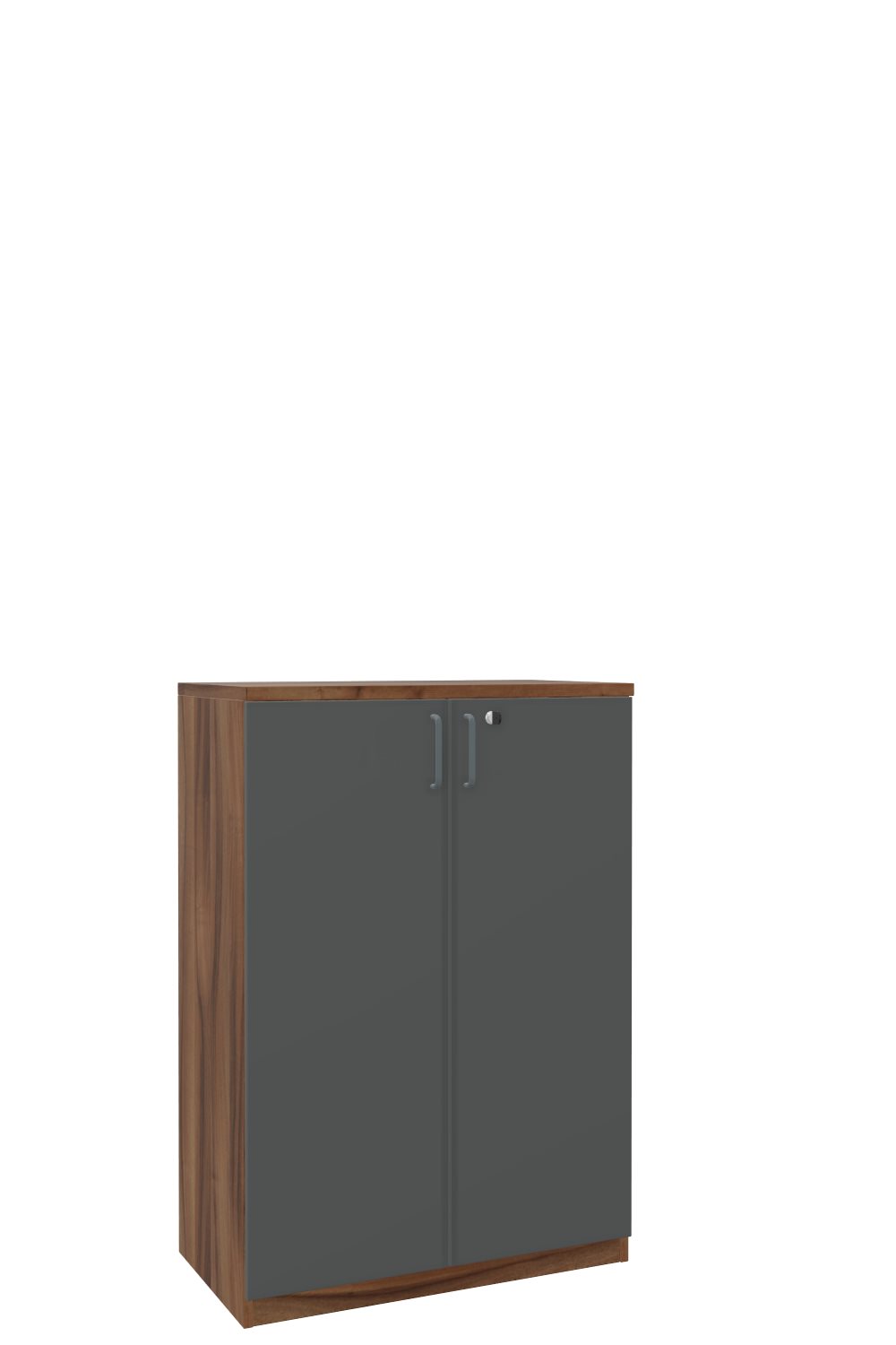 Aktenschank-3-OH-Tarragona-Nussbaum-Graphit-Dunkelgrau-bmsofort-1 Tarragona Aktenschrank