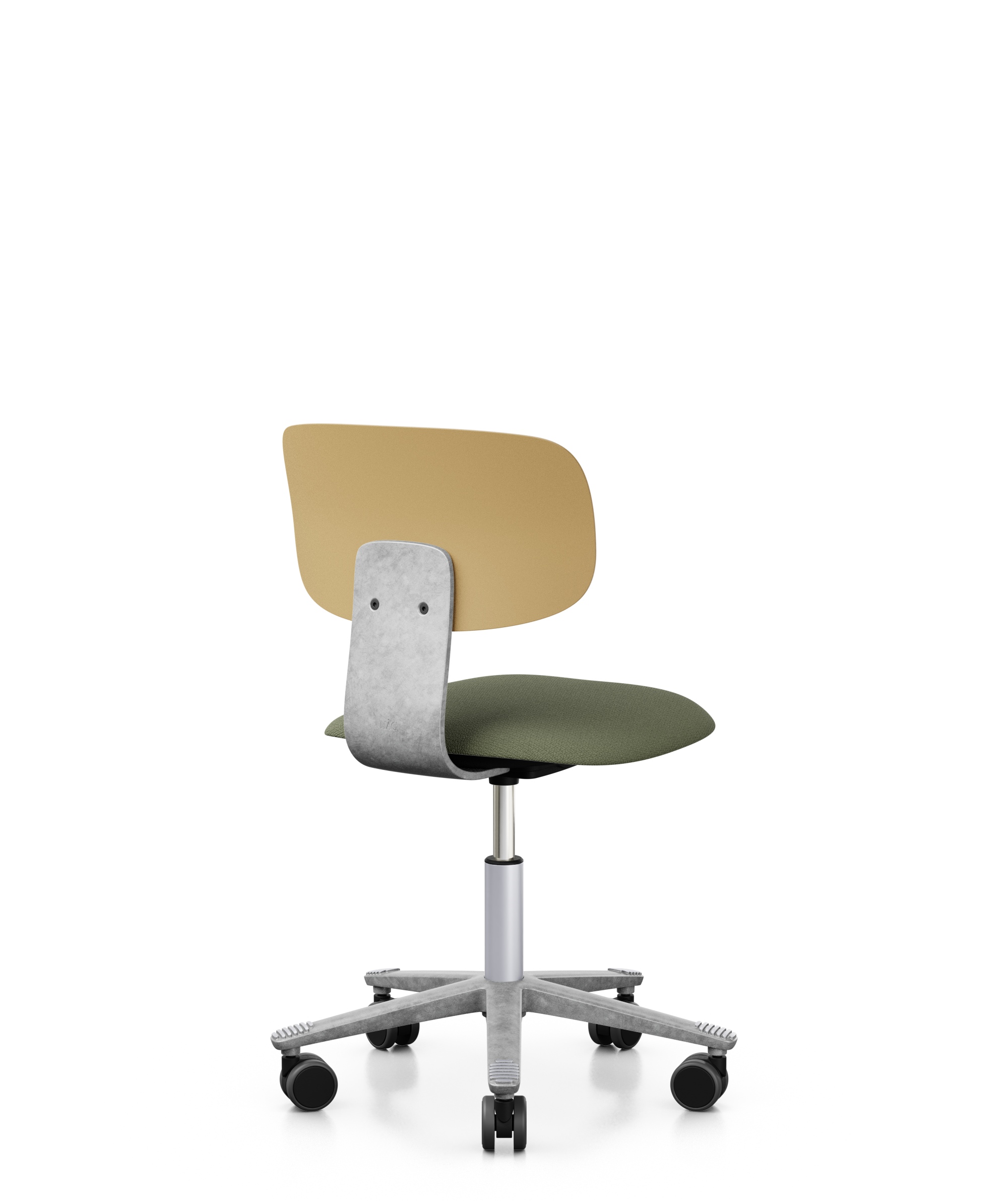 Arbeitsstuhl-Tion-Sitz-gepolstert-ocker-getrommelt-grün-bmsofort-3 Homeofficestuhl Tion Sitz gepolstert