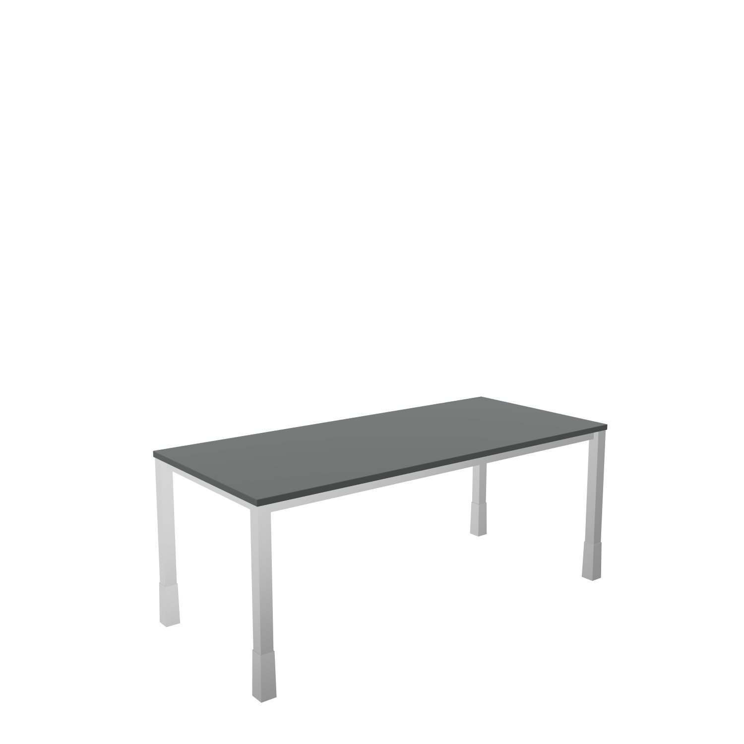 Schreibtisch-Quadratrohr-Tarragona-180-80-graphit-alu-bmsofort-1 Tarragona Rechtecktisch