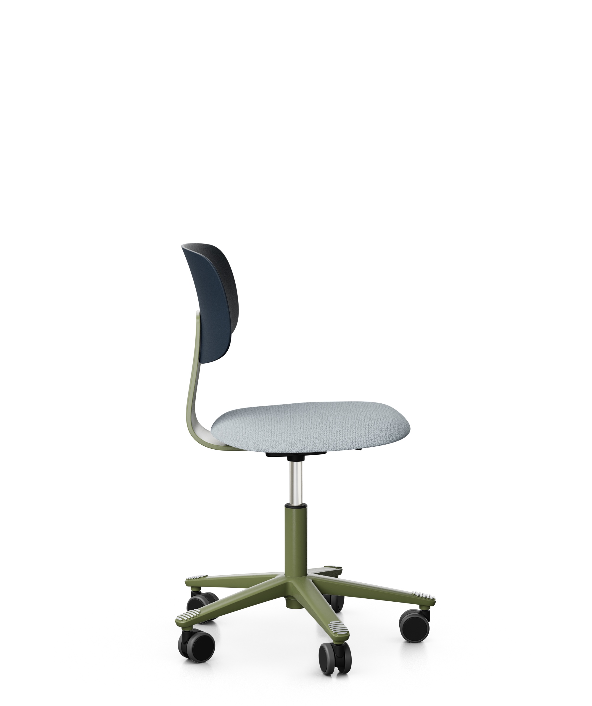 Arbeitsstuhl-Tion-Sitz-gepolstert-dunkelblau-moos-hellgrau-bmsofort-2 Homeofficestuhl Tion Sitz gepolstert