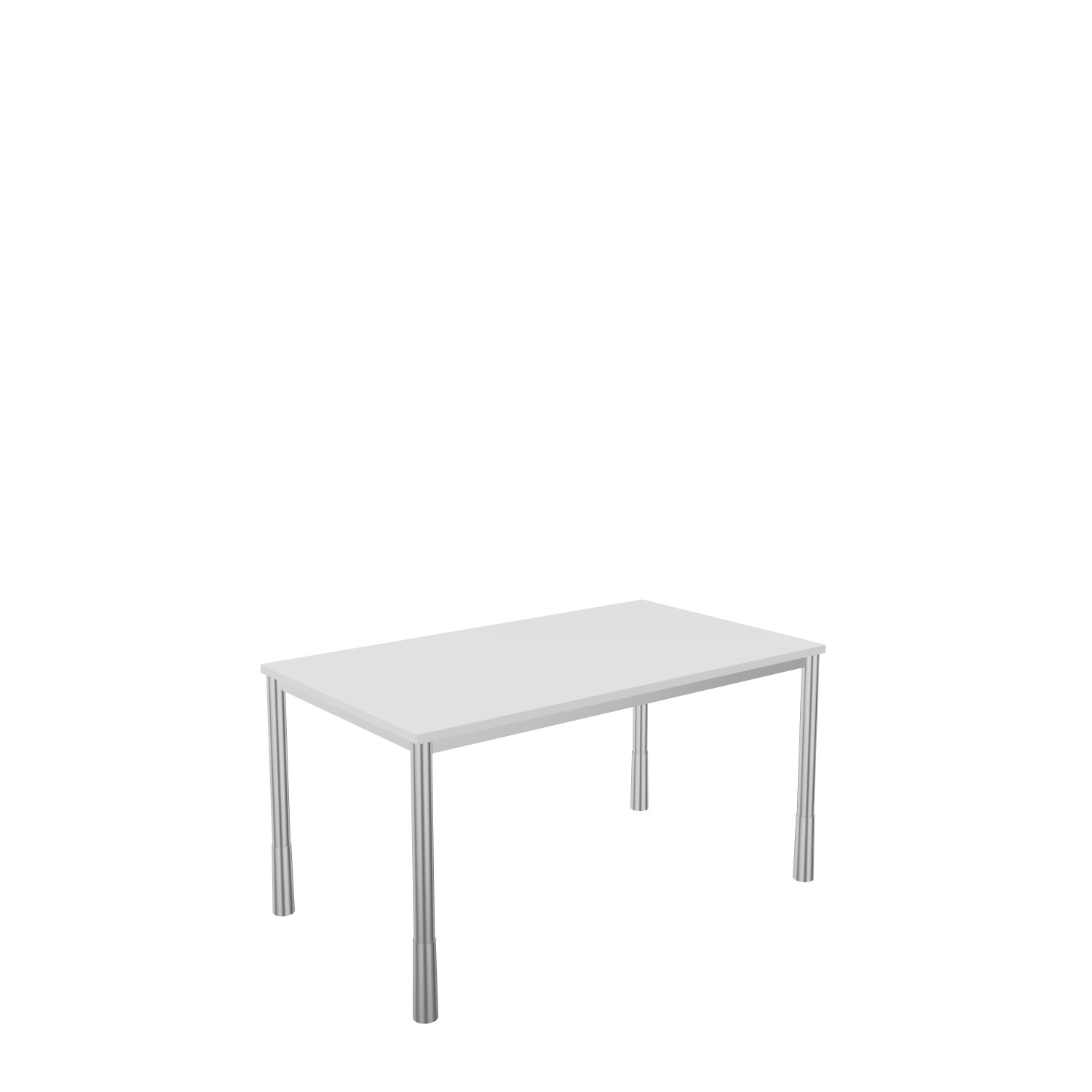 Schreibtisch-Rundrohr-Tarragona-140-80-weiss-alu-bmsofort-1 Tarragona Rechtecktisch