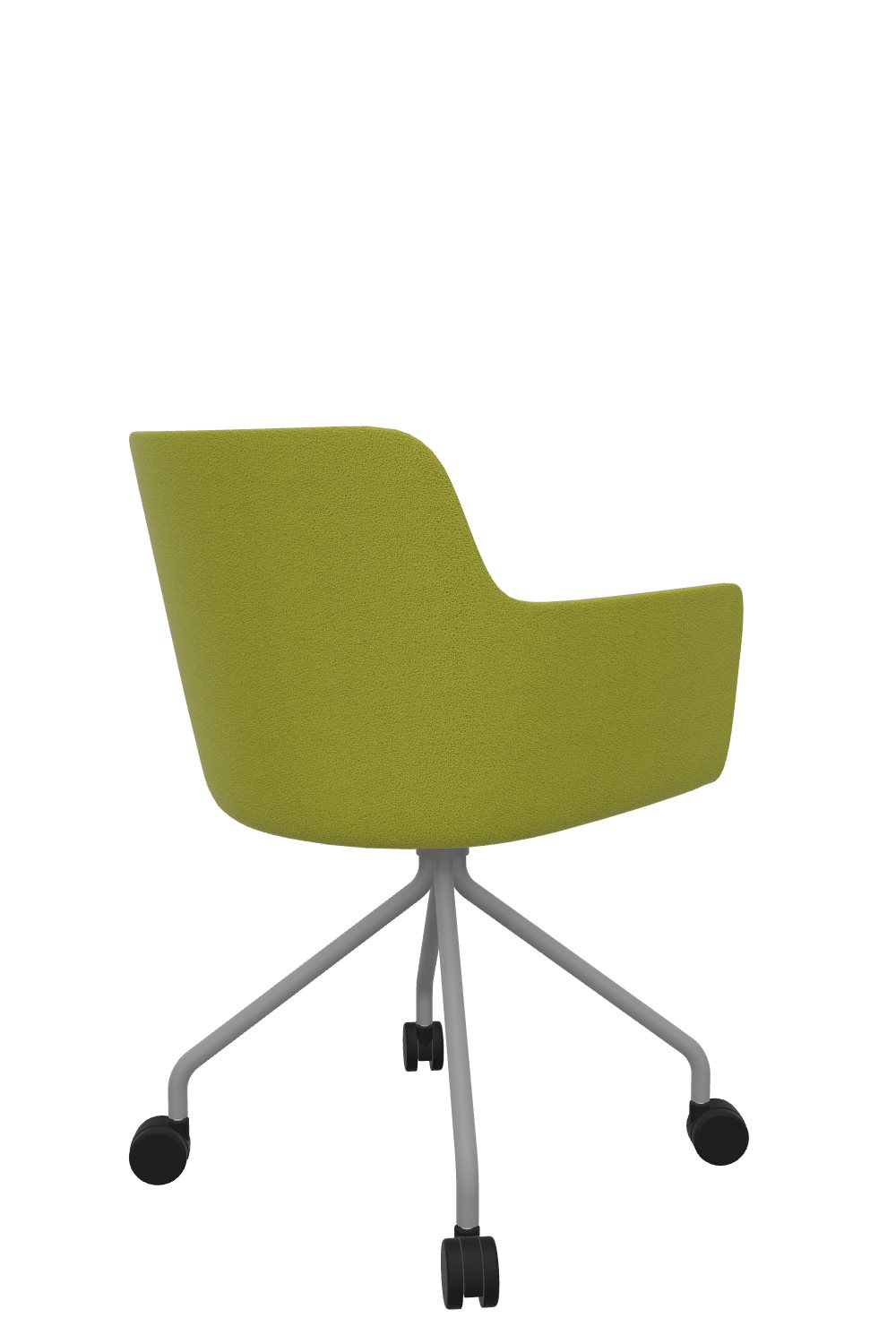 Besucherstuhl-Lucca-auf-Rollen-grün-alufarben-bmsofort-2 Objektstuhl Lucca