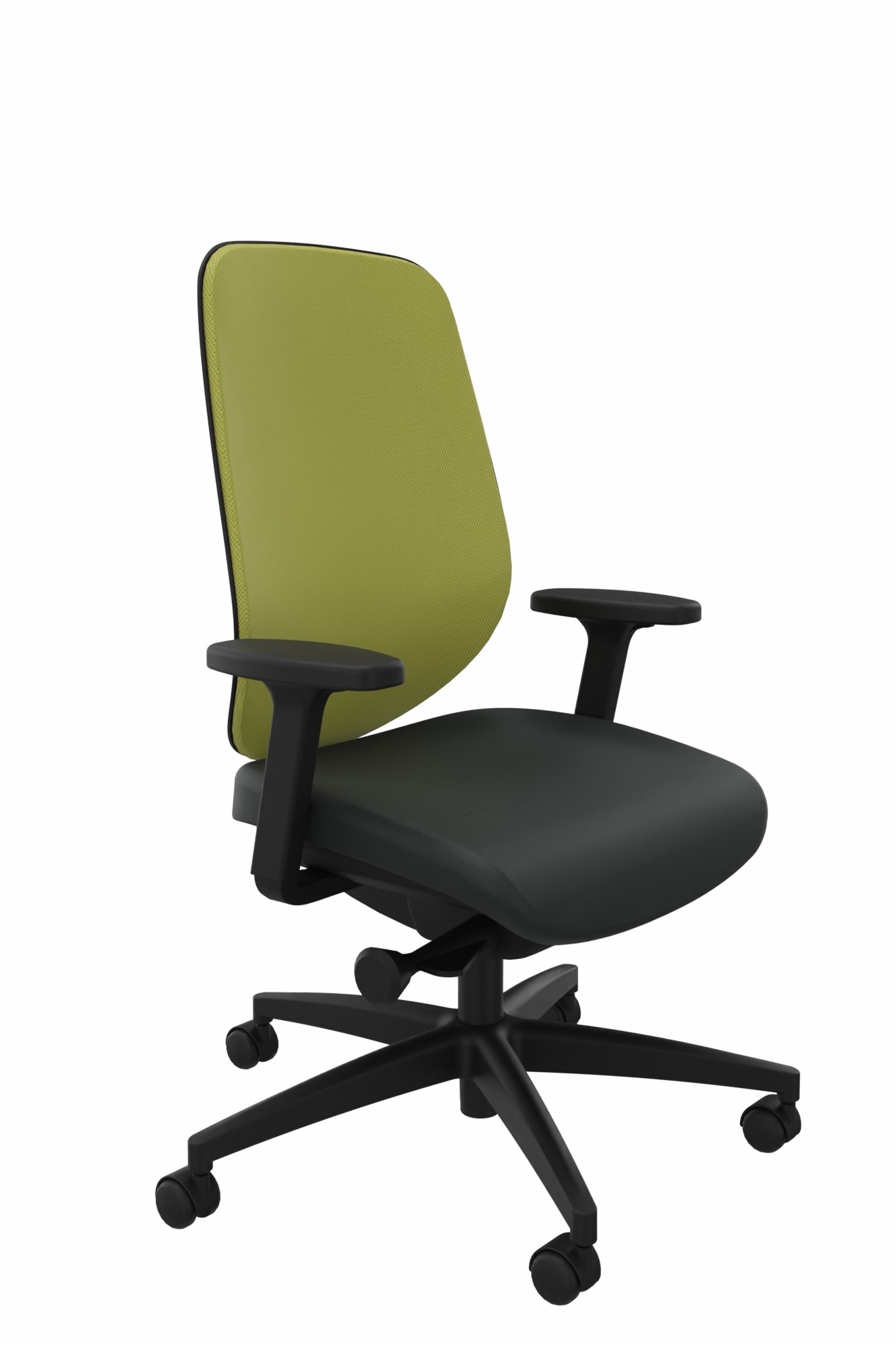 Synchronstuhl-Giro353N-schwarz-hellgrün-bmsofort-1 Synchrondrehstuhl Giro 353 N