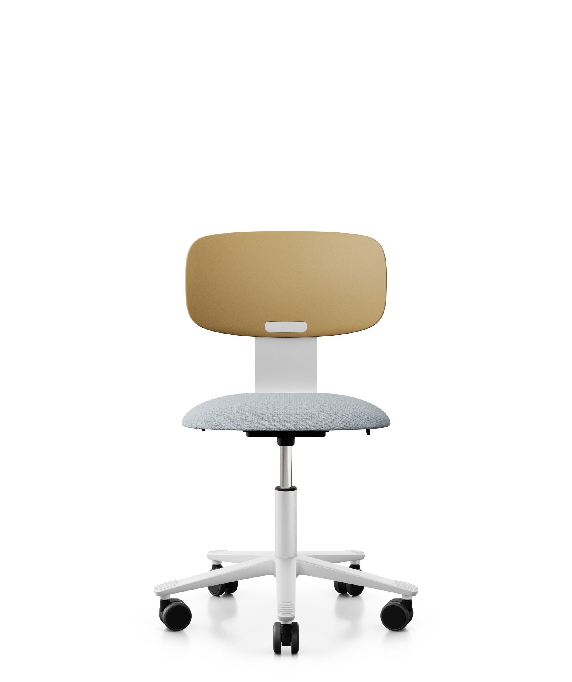 Arbeitsstuhl-Tion-Sitz-gepolstert-ocker-weiss-hellgrau-bmsofort-1 Homeofficestuhl Tion Sitz gepolstert