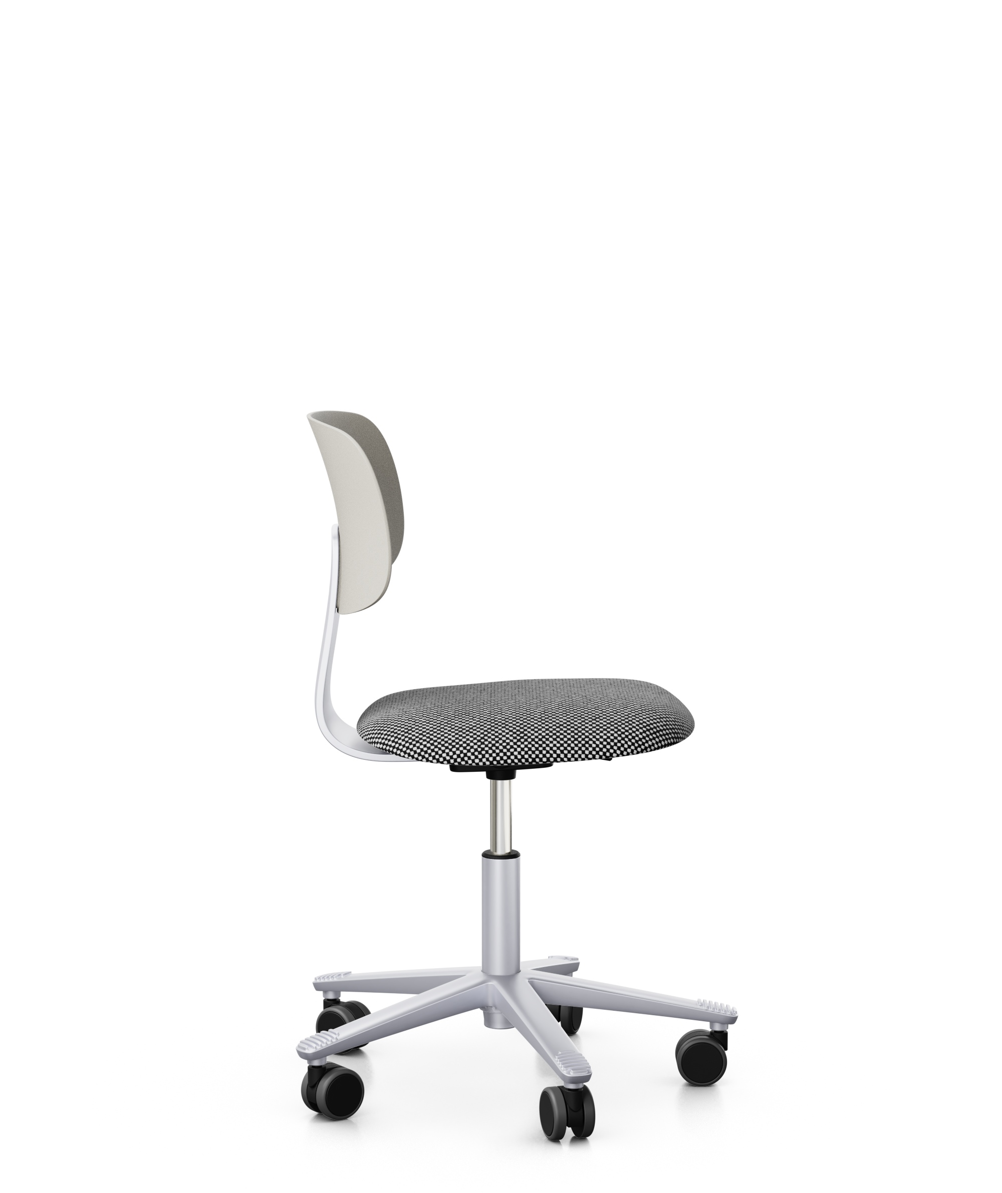Arbeitsstuhl-Tion-Sitz-gepolstert-hellgrau-silber-schwarz-weiss-bmsofort-2 Homeofficestuhl Tion Sitz gepolstert