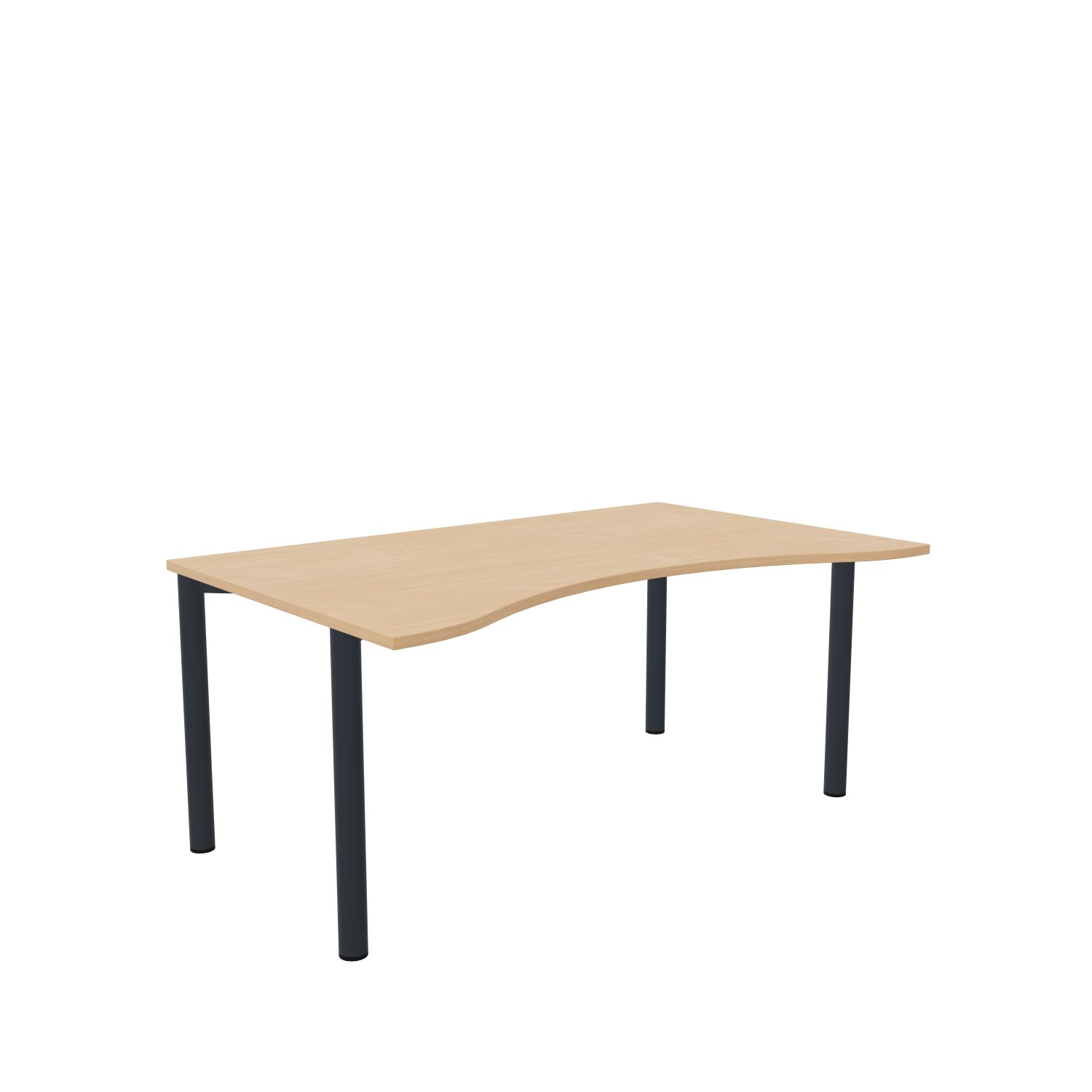 Bogentisch-Imola-4-160-100-buche-anthrazit-bmsofort-1 Imola Freiformtisch