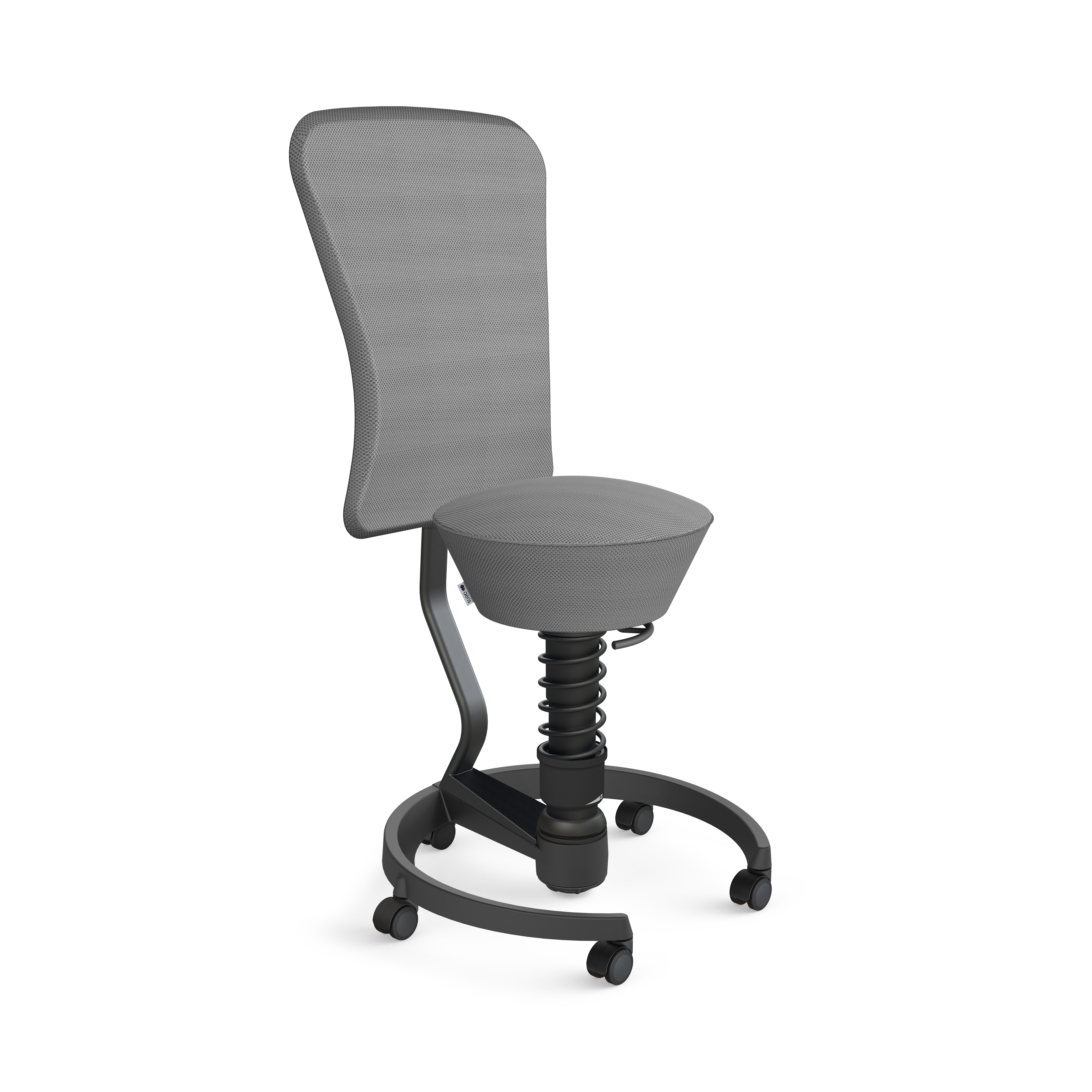3-D-Hocker Swopper mit Rückenlehne