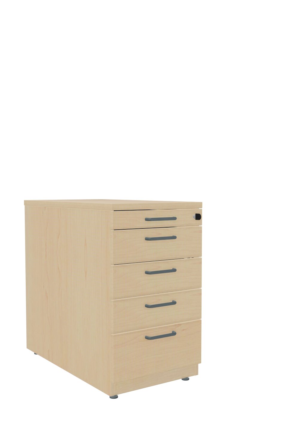 Standcontainer-80-4-Schübe-Stahl-Tarragona-Ahorn-Ahorn-dunkelgrau-bmsofort-1 Tarragona Anstellcontainer