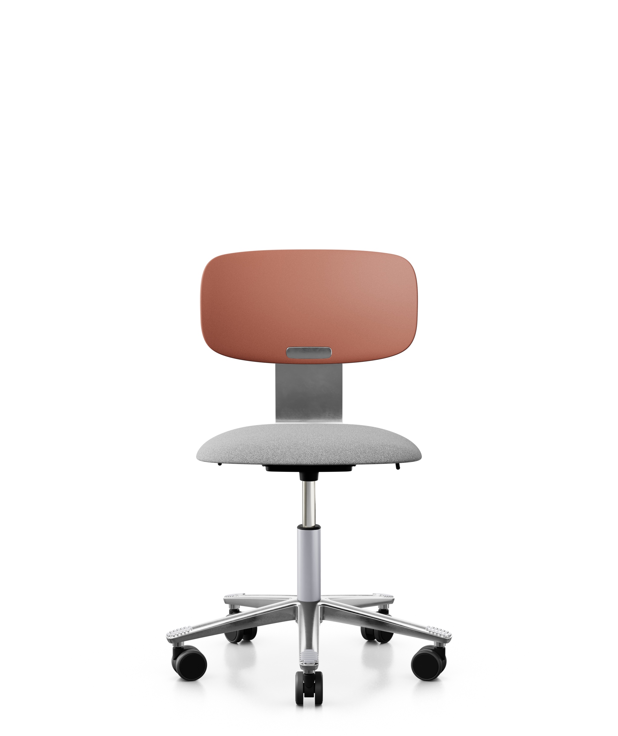 Arbeitsstuhl-Tion-Sitz-gepolstert-rose-poliert-grau-bmsofort-1 Homeofficestuhl Tion Sitz gepolstert