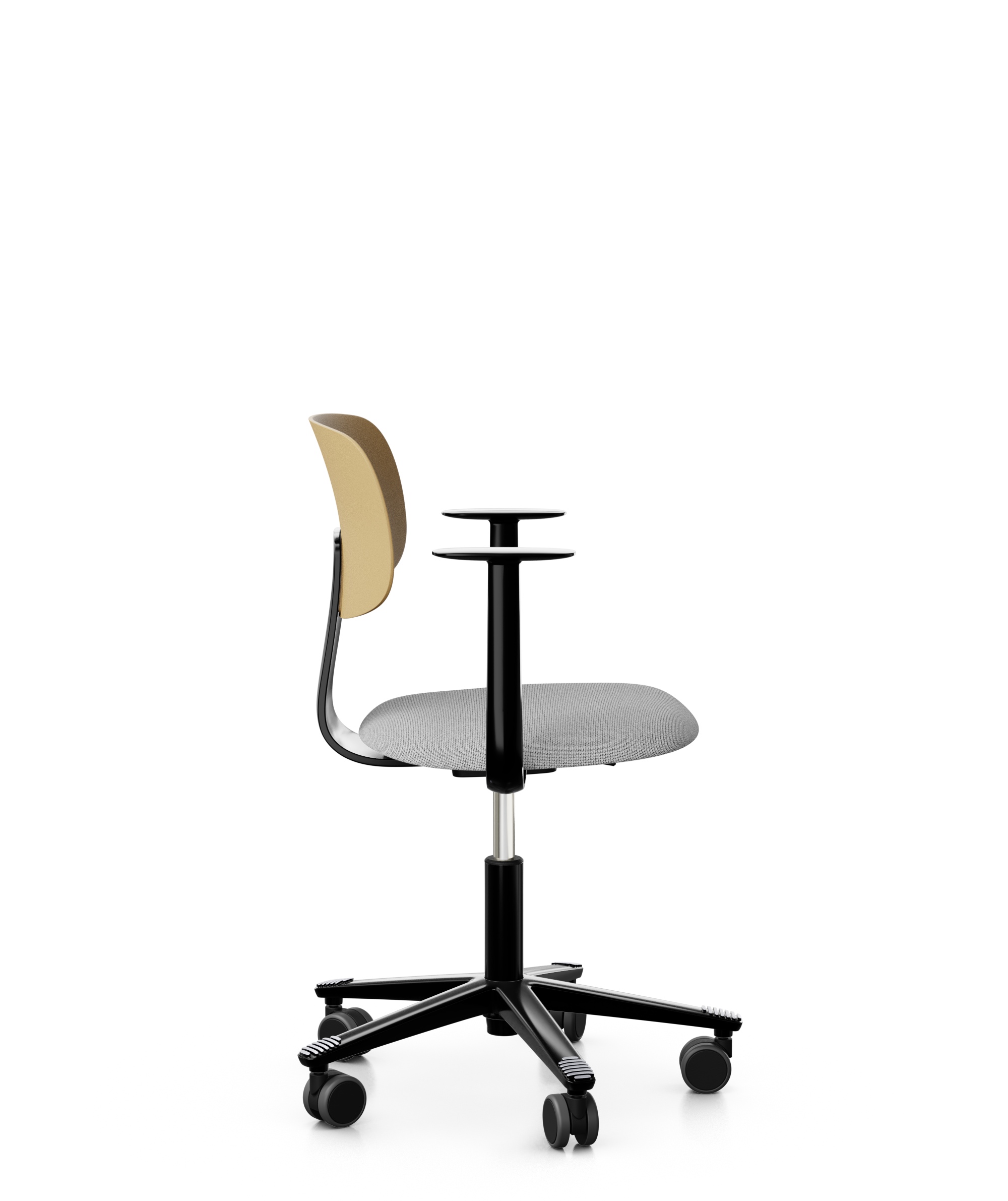 Arbeitsstuhl-Tion-Sitz-gepolstert-ocker-schwarz-grau-bmsofort-2 Homeofficestuhl Tion Sitz gepolstert