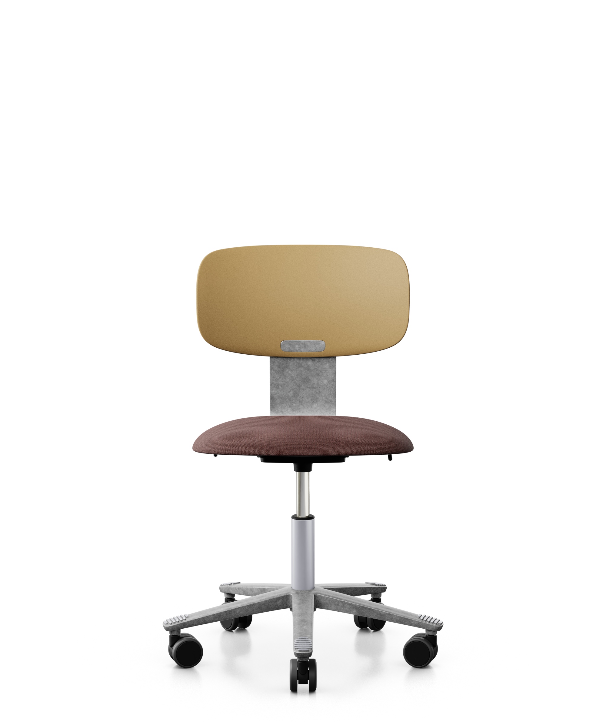 Arbeitsstuhl-Tion-Sitz-gepolstert-ocker-getrommelt-kastanie-bmsofort-1 Homeofficestuhl Tion Sitz gepolstert