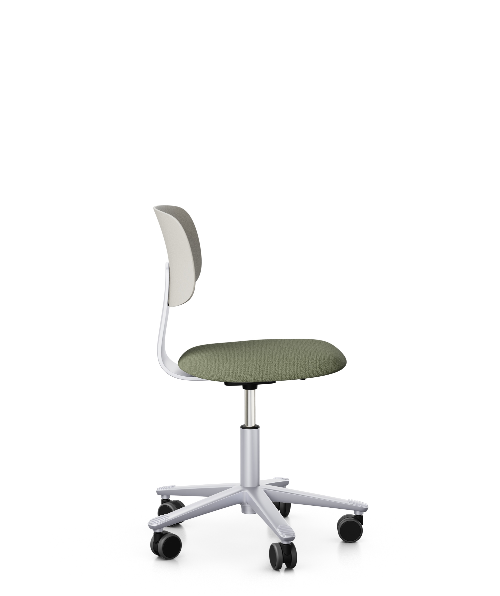 Arbeitsstuhl-Tion-Sitz-gepolstert-hellgrau-silber-grün-bmsofort-2 Homeofficestuhl Tion Sitz gepolstert