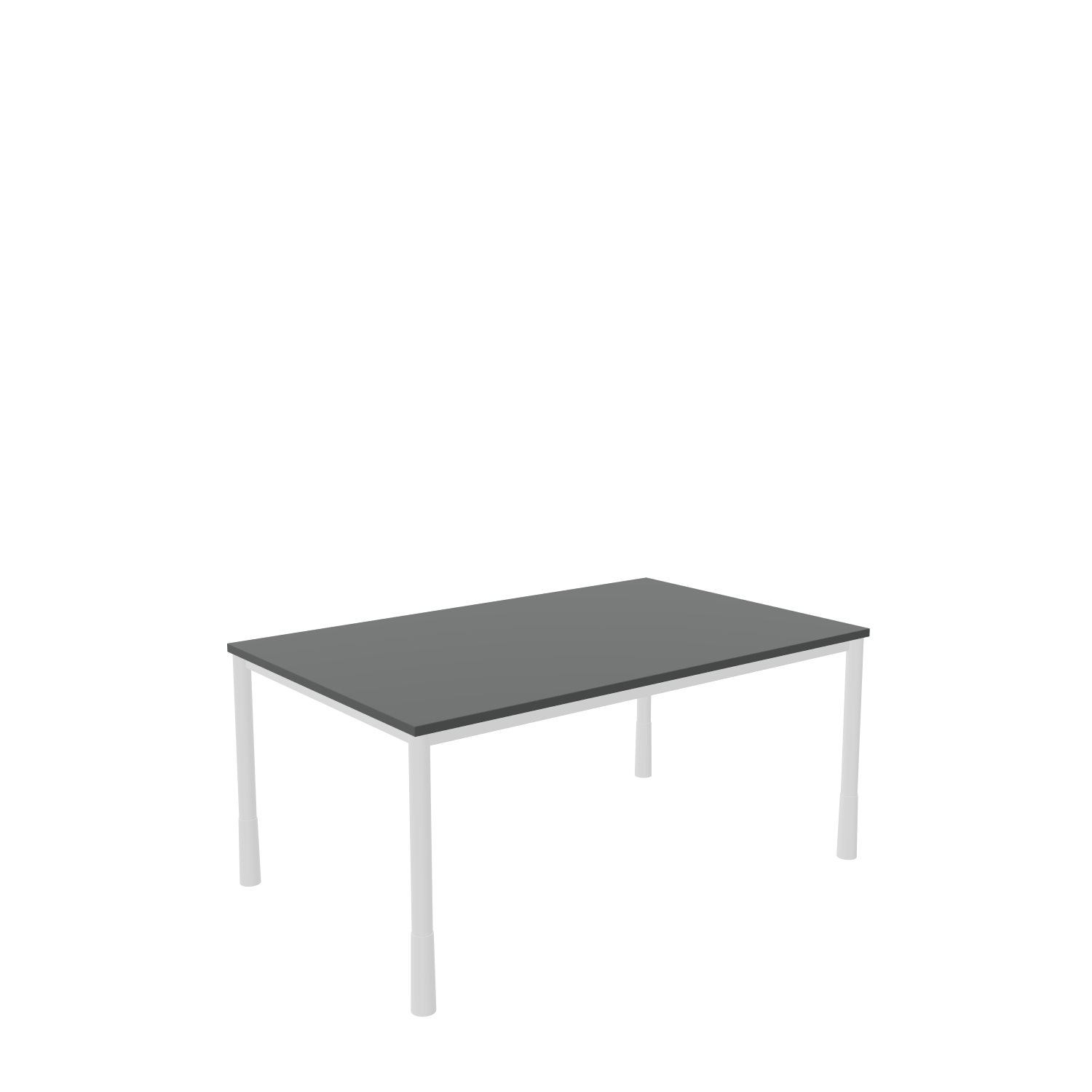 Schreibtisch-Rundrohr-Tarragona-160-100-graphit-weiss-bmsofort-1 Tarragona Rechtecktisch