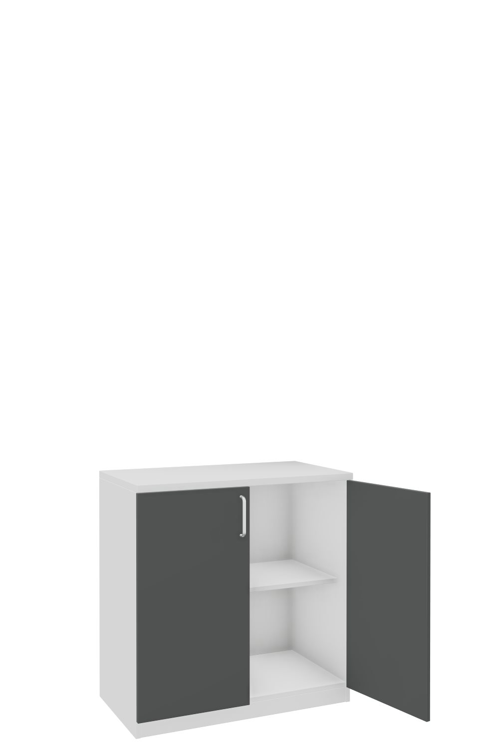 Aktenschank-2-OH-Tarragona-Weiss-Graphit-Alufarben-bmsofort-2 Tarragona Aktenschrank