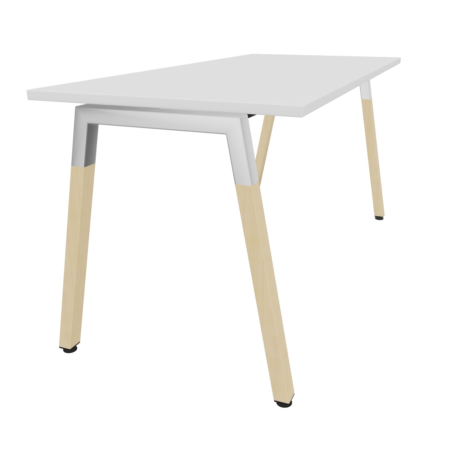 Schreibtisch-Oviedo-Home-A-160x70-weiss-alufarben-bmsofort-2 Oviedo Home Schreibtisch