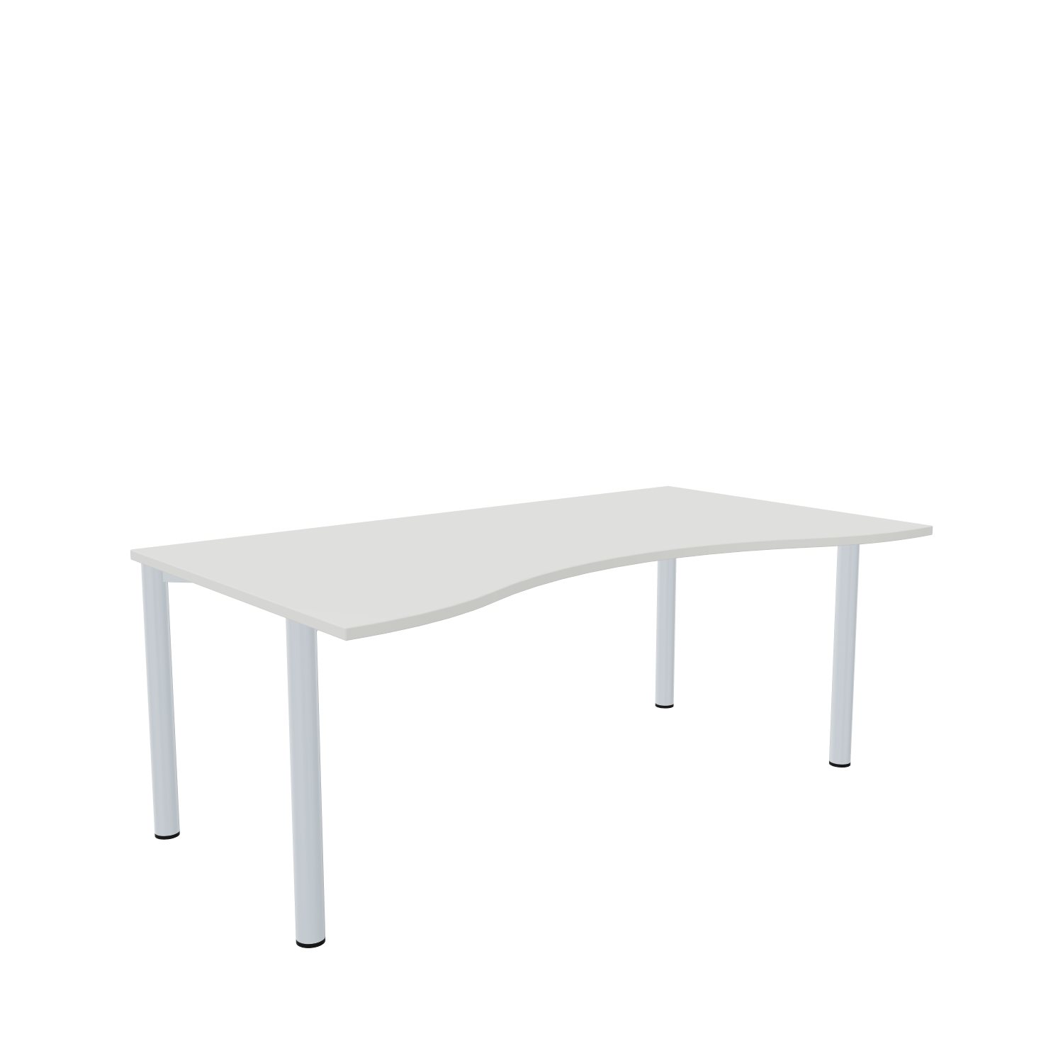 Bogentisch-Imola-4-180-100-weiss-alu-bmsofort-1 Imola Freiformtisch