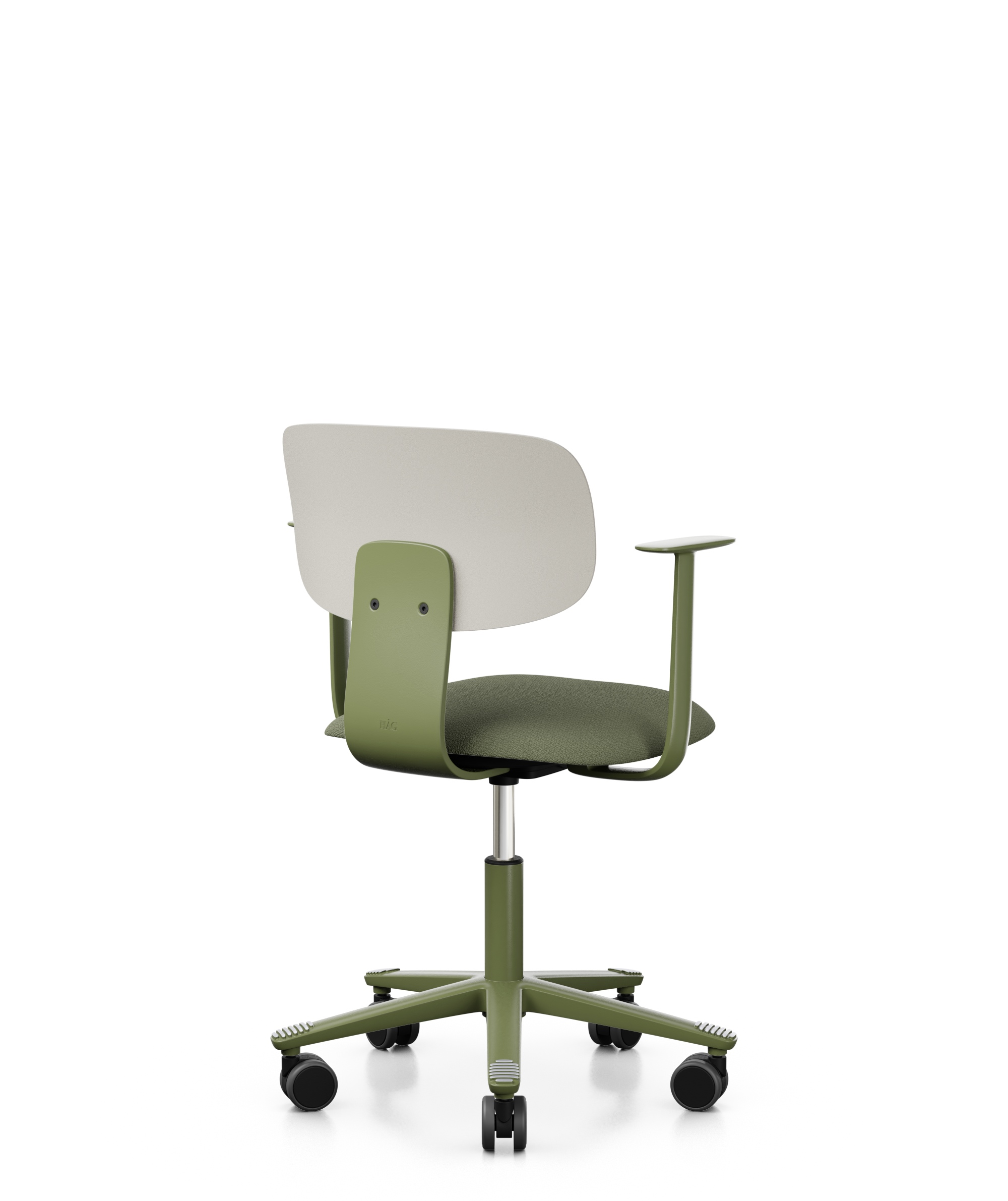 Arbeitsstuhl-Tion-Sitz-gepolstert-hellgrau-moos-grün-bmsofort-3 Homeofficestuhl Tion Sitz gepolstert