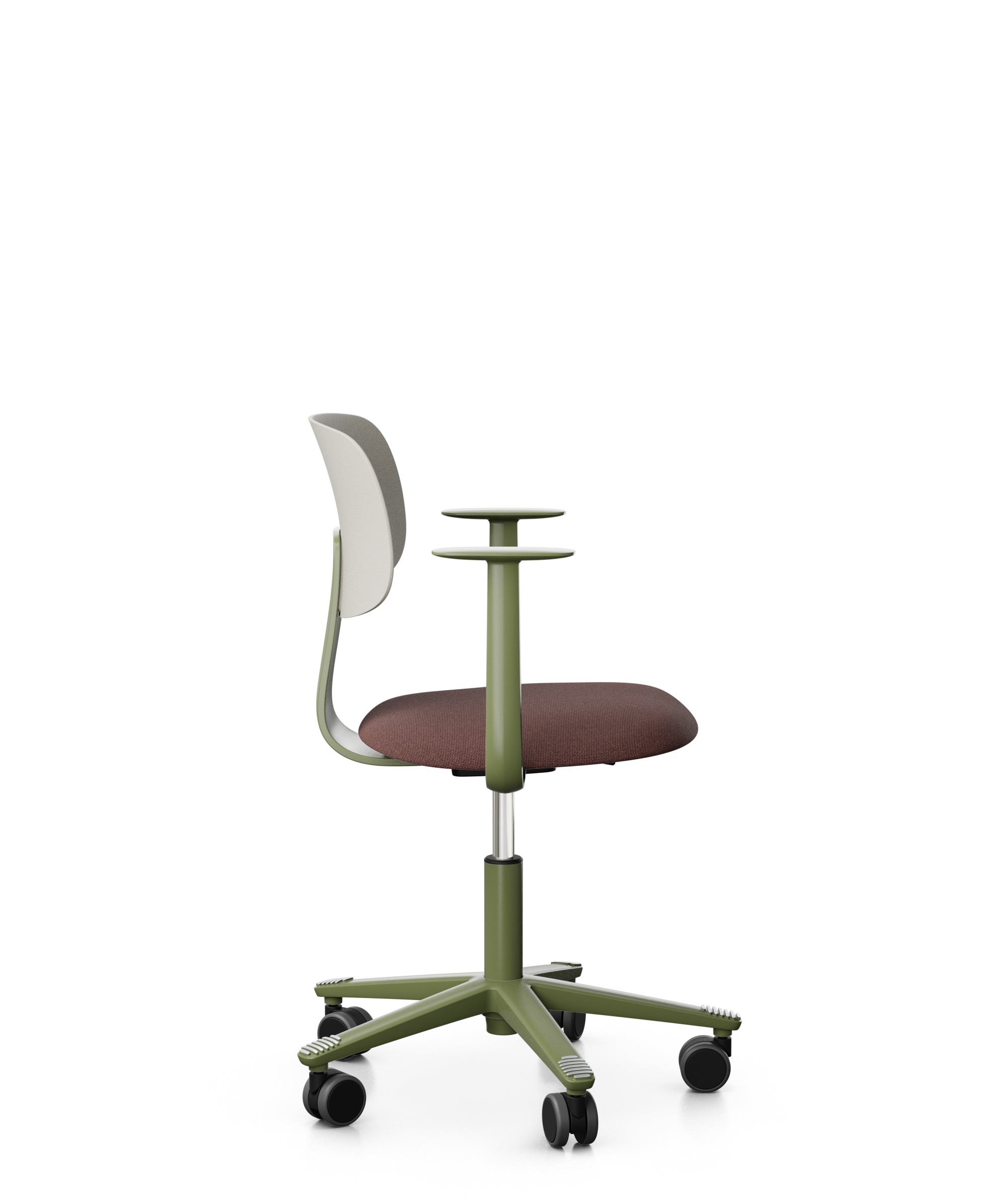 Arbeitsstuhl-Tion-Sitz-gepolstert-Mist-moos-kastanie-bmsofort-2 Homeofficestuhl Tion Sitz gepolstert