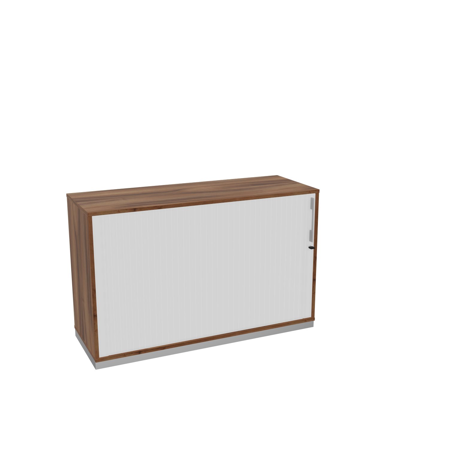 Querrolladenschrank-Oviedo-2OH-nussbaum-weiss-bmsofort-1 Oviedo Rollladenschrank