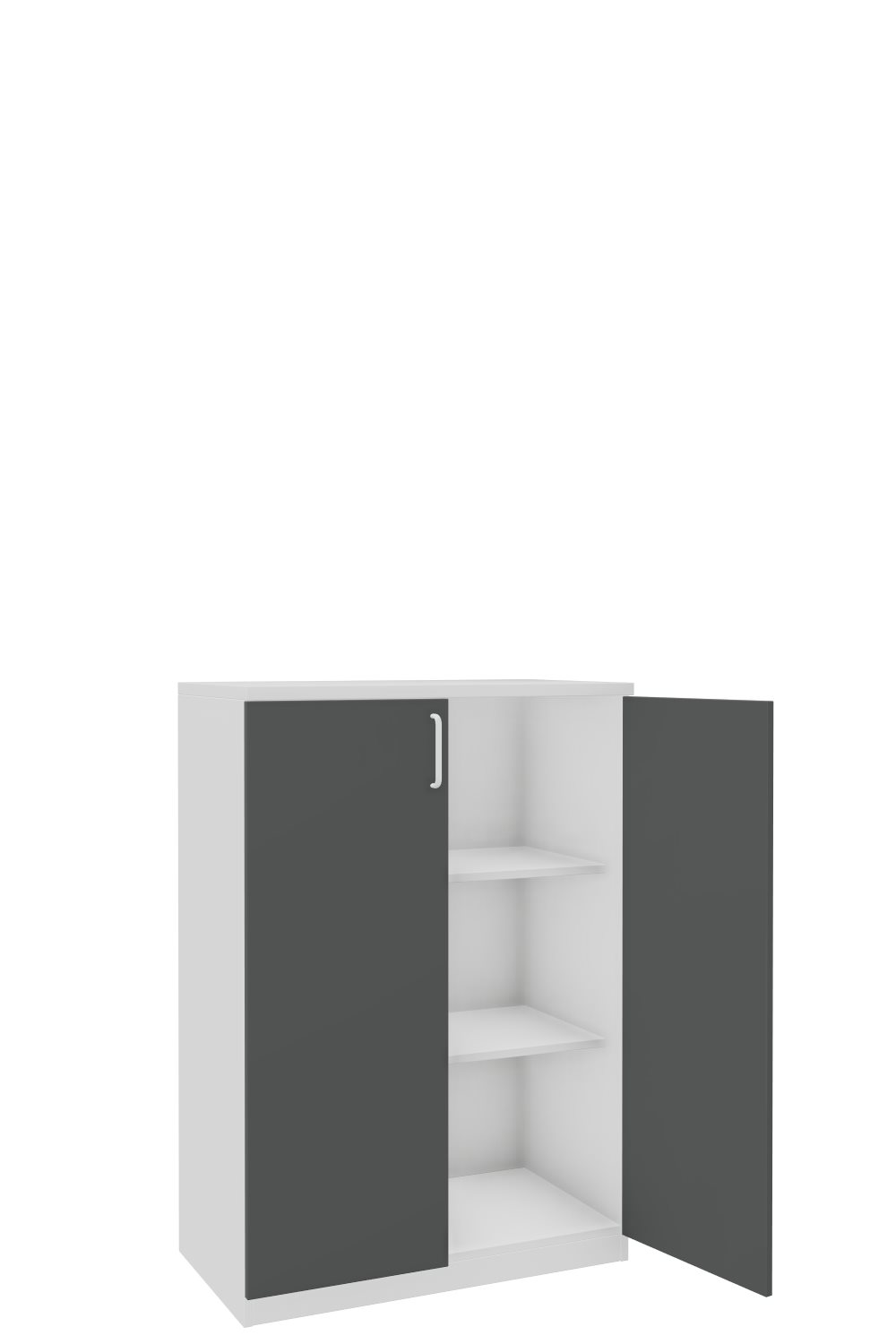 Aktenschank-3-OH-Tarragona-Weiss-Graphit-Weiss-bmsofort-2 Tarragona Aktenschrank