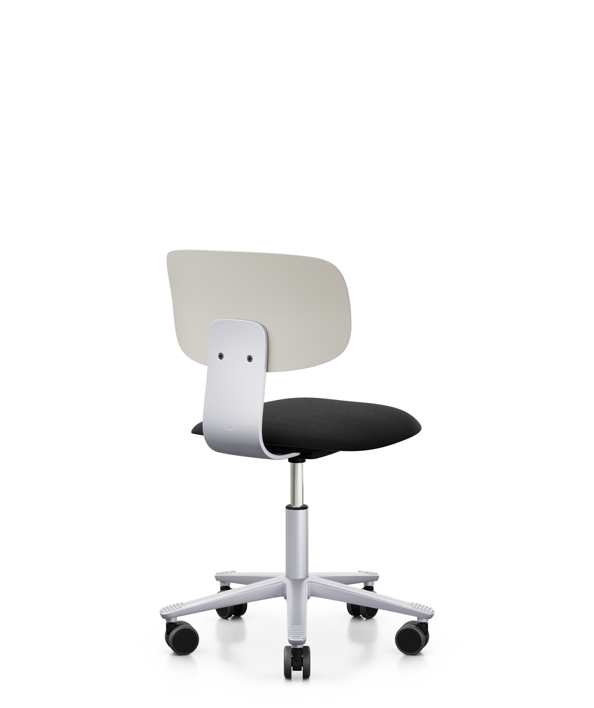 Arbeitsstuhl-Tion-Sitz-gepolstert-hellgrau-alufarben-schwarz-bmsofort-3 Homeofficestuhl Tion Sitz gepolstert