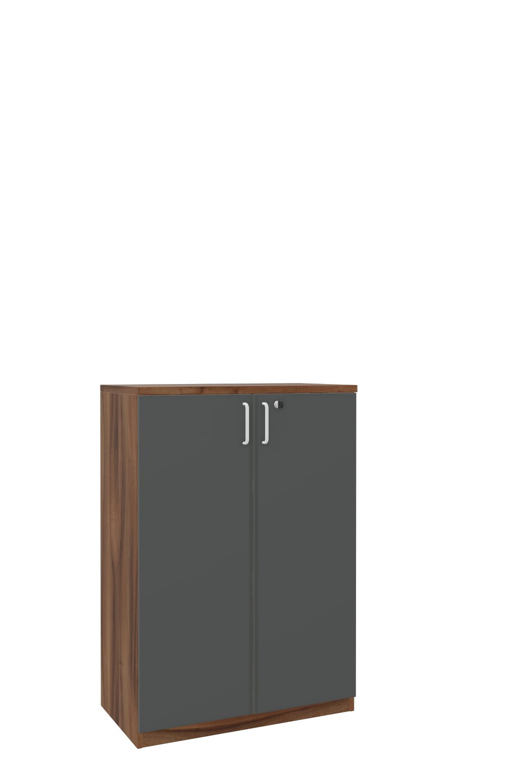 Aktenschank-3-OH-Tarragona-Nussbaum-Graphit-Weiss-bmsofort-1 Tarragona Aktenschrank