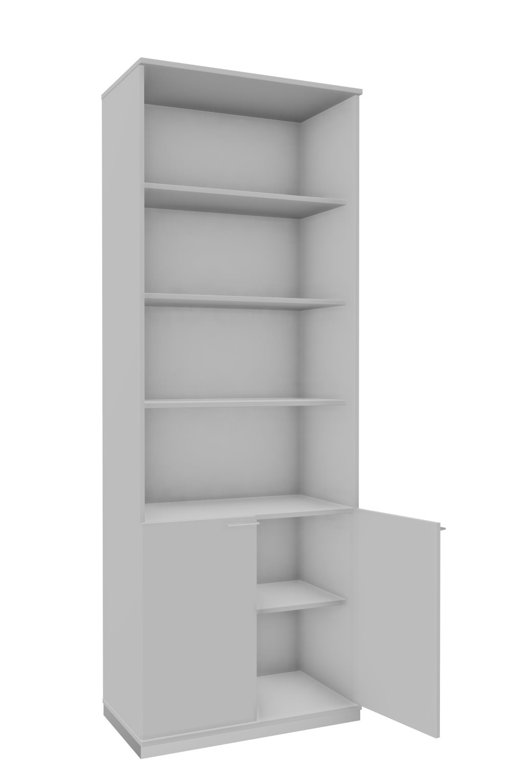 Modulschrank-Oviedo-6OH-2OH-Türen-Grau-bmsofort-2 Oviedo Modulschrank