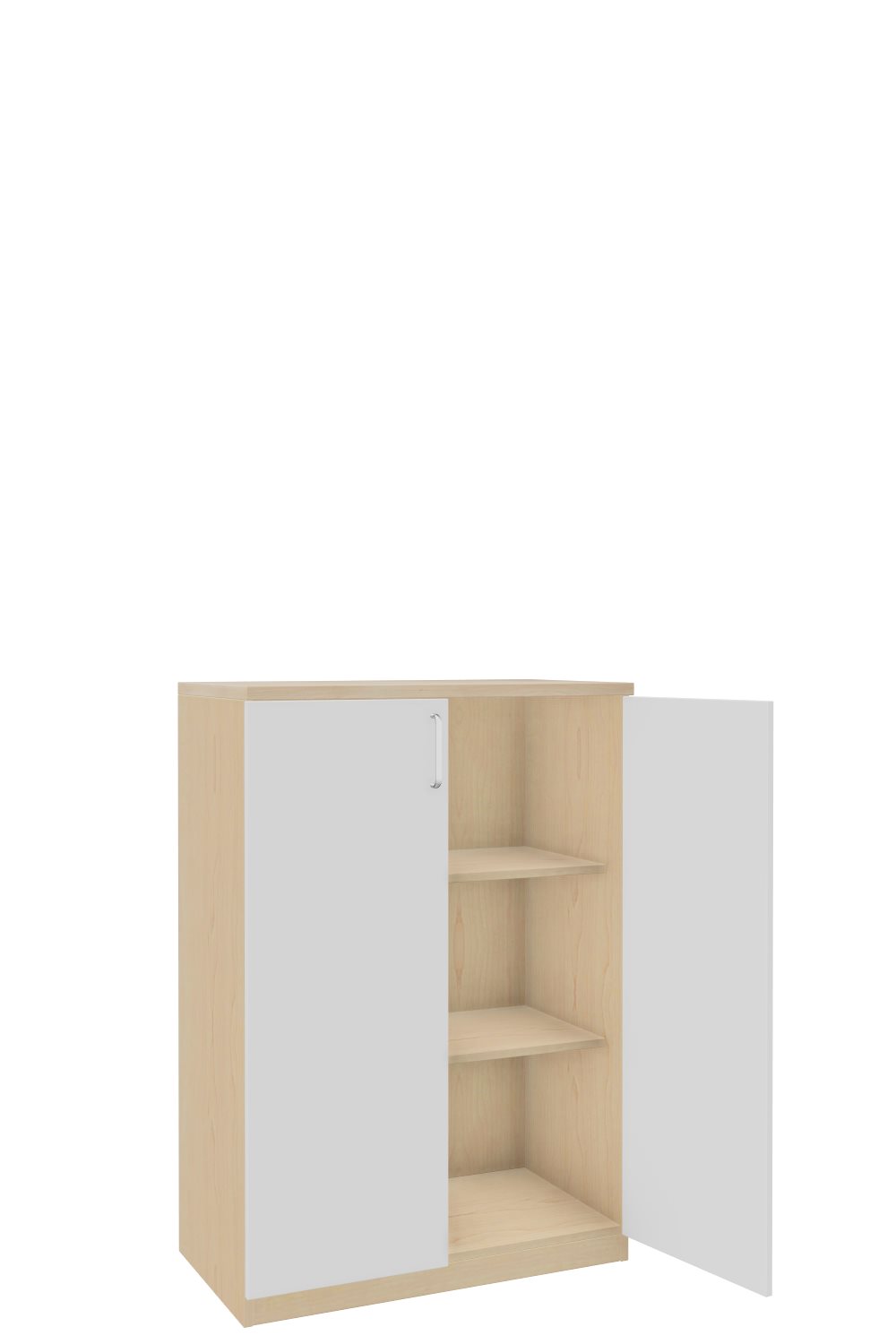 Aktenschank-3-OH-Tarragona-Ahorn-Weiss-Alufarben-bmsofort-2 Tarragona Aktenschrank