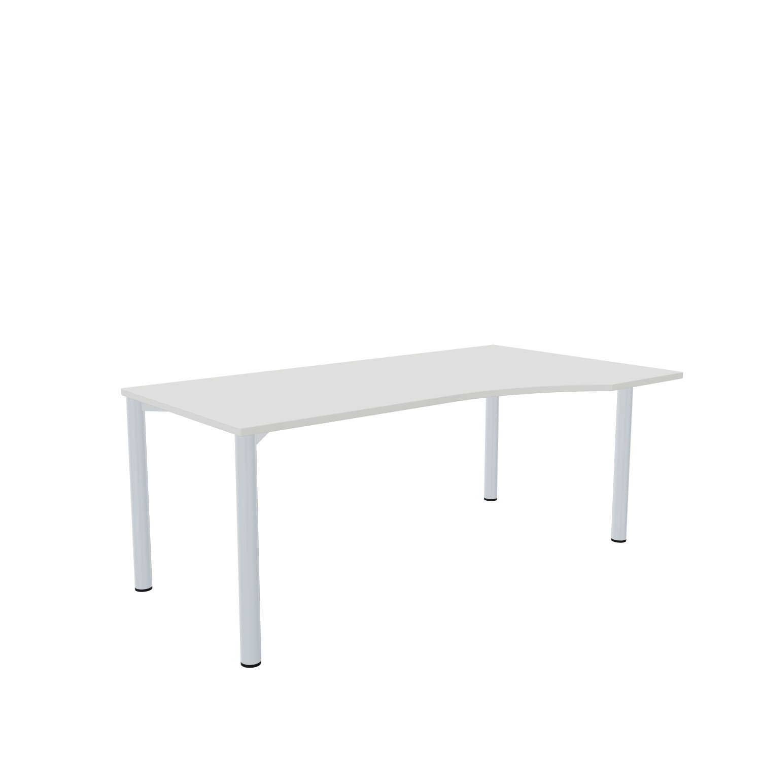 Freiformtisch-Imola-4-180-100-rechts-weiss-alu-bmsofort-1 Imola Freiformtisch