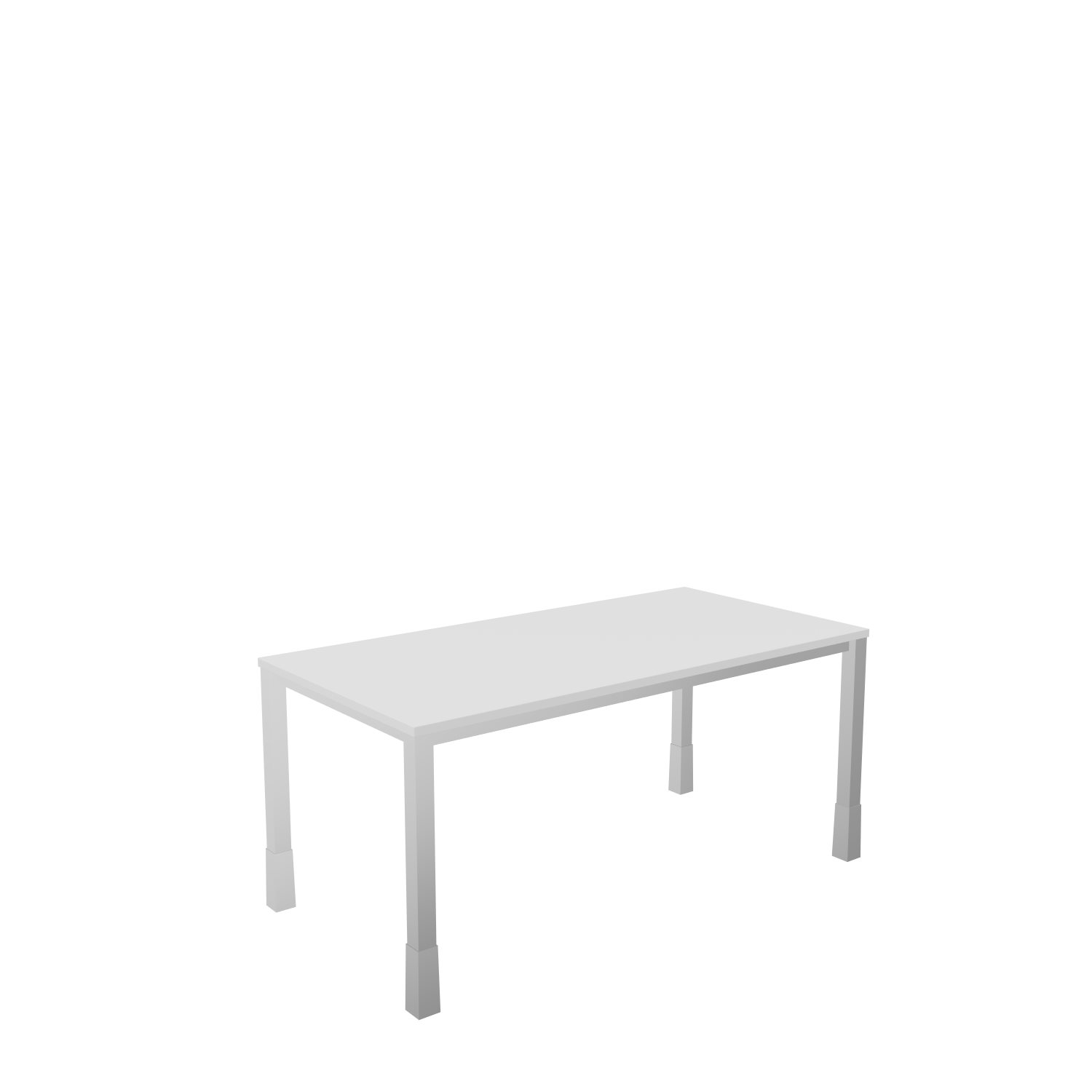 Schreibtisch-Quadratrohr-Tarragona-160-80-weiss-alu-bmsofort-1 Tarragona Rechtecktisch