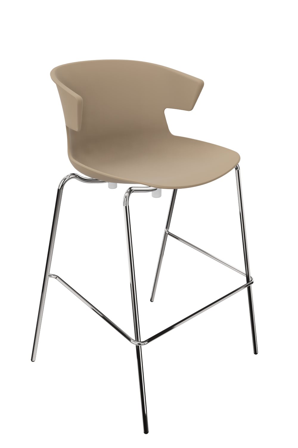 Barhocker-Dinner-beige-verchromt-bmsofort-1 Barhocker Dinner