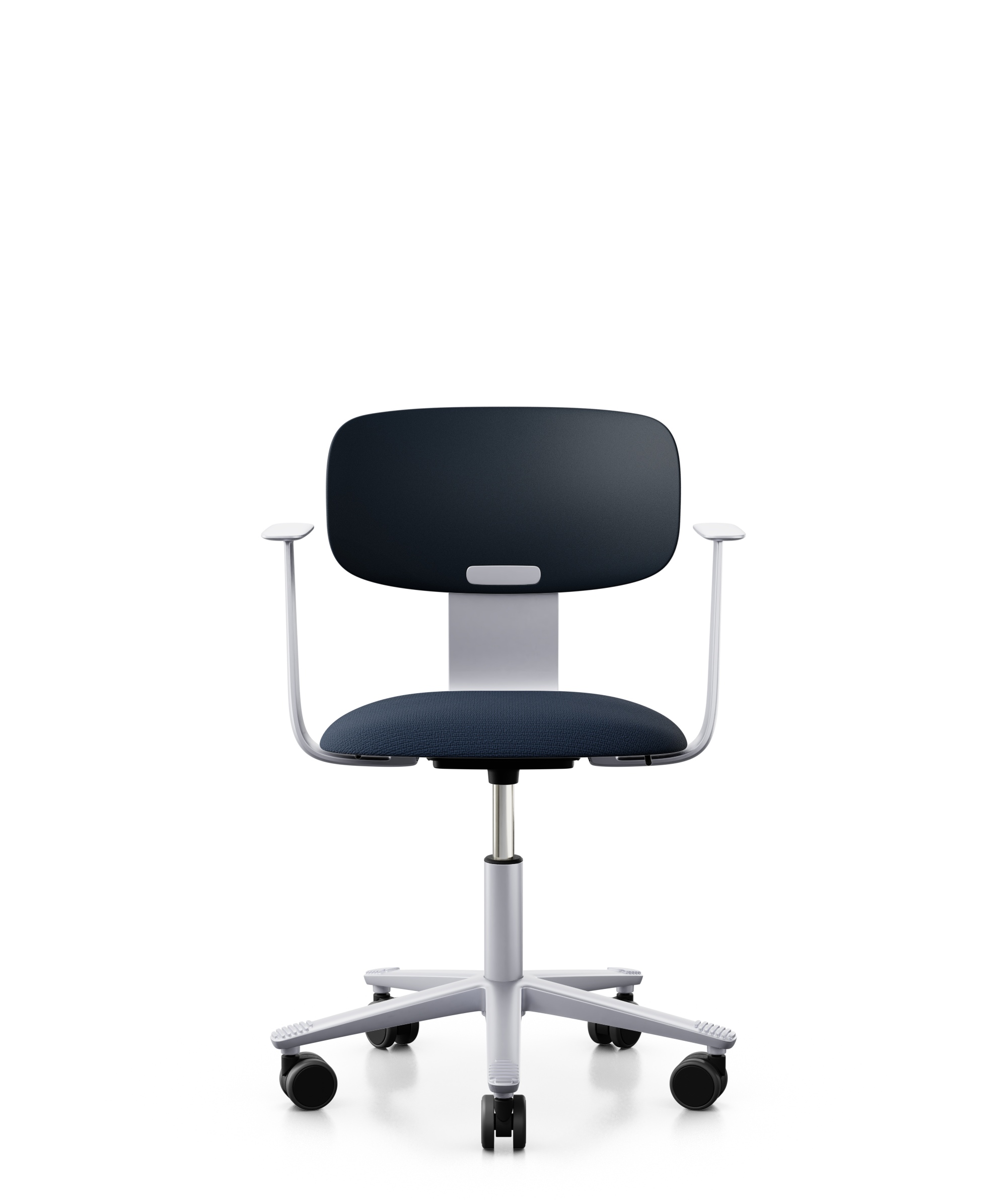 Arbeitsstuhl-Tion-Sitz-gepolstert-dunkelblau-silber-dunkelblau-bmsofort-1 Homeofficestuhl Tion Sitz gepolstert
