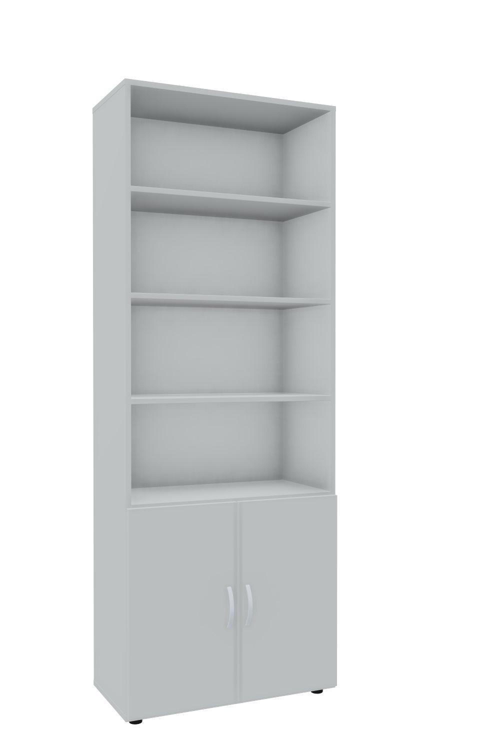 Modulschrank-6-OH-2-OH-Türen-Imola-Officegrau-Officegrau-bmsofort-1 Imola Modulschrank