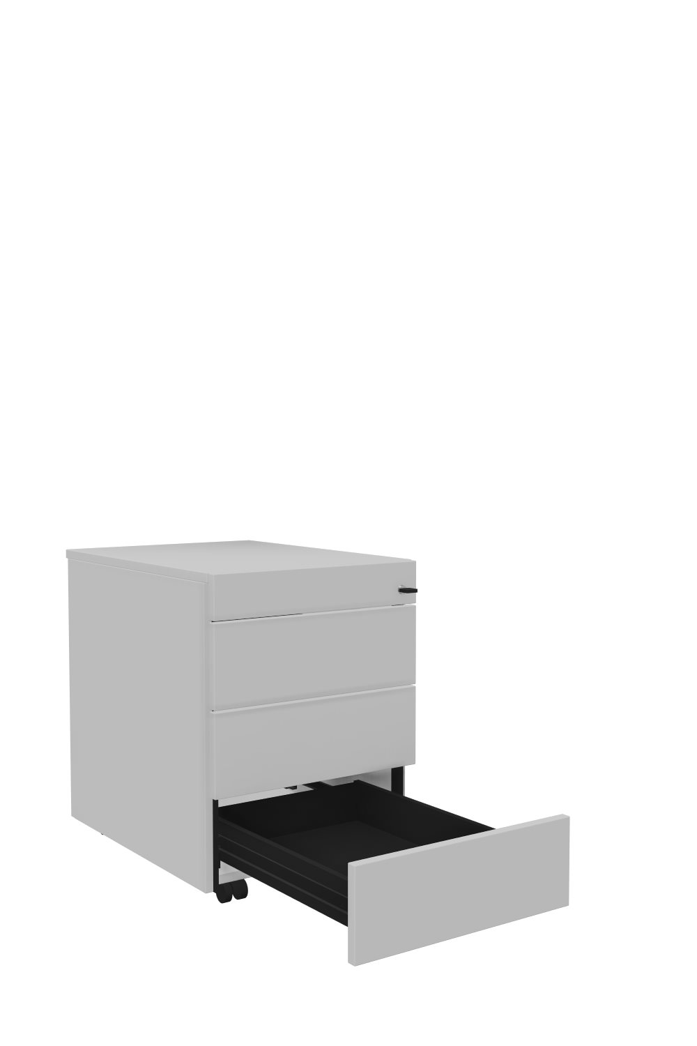 Rollcontainer-Oviedo-Home-60-grau-grau-bmsofort-2 Oviedo Home Rollcontainer mit Schubkästen