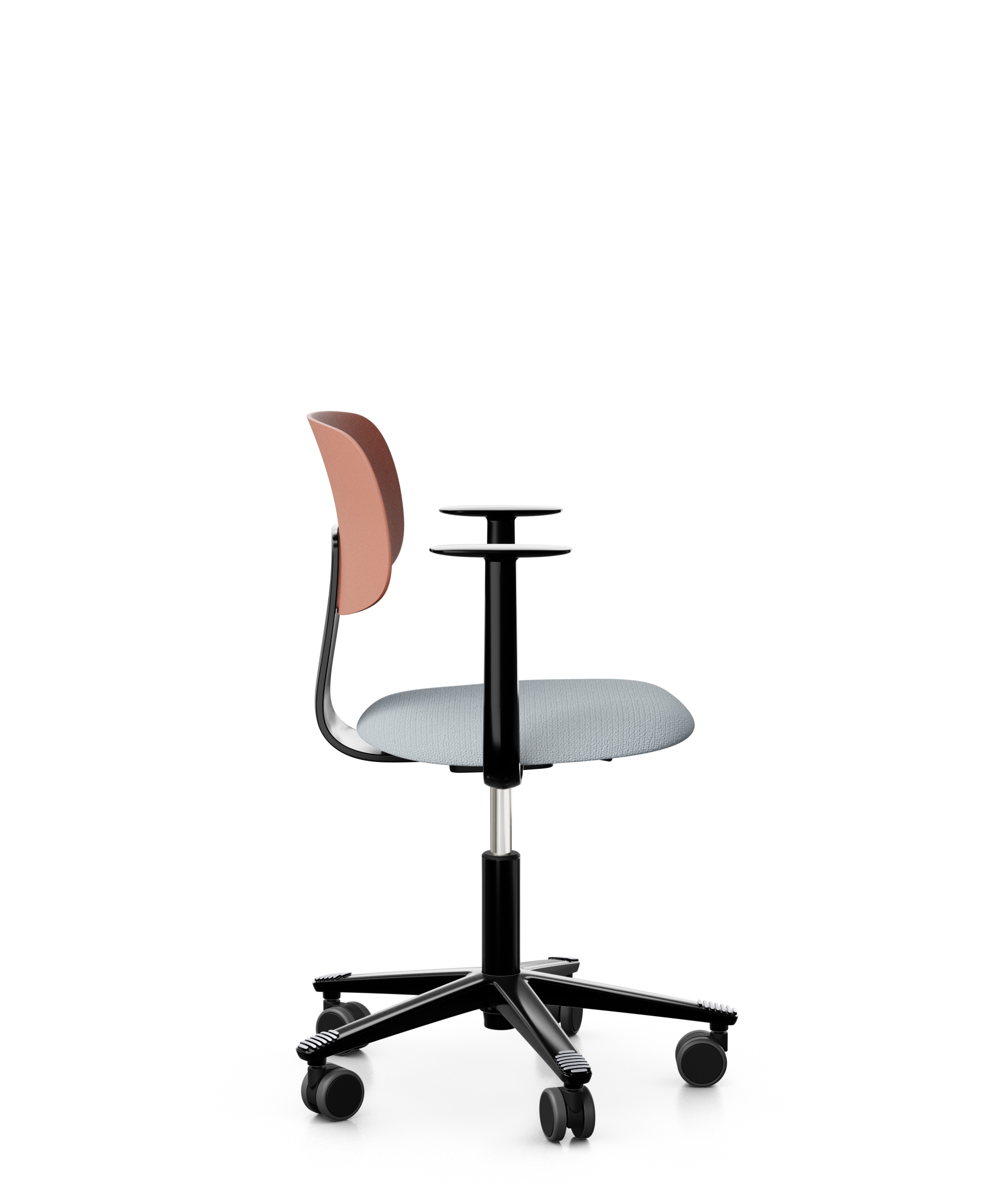 Arbeitsstuhl-Tion-Sitz-gepolstert-rose-schwarz-hellgrau-bmsofort-2 Homeofficestuhl Tion Sitz gepolstert