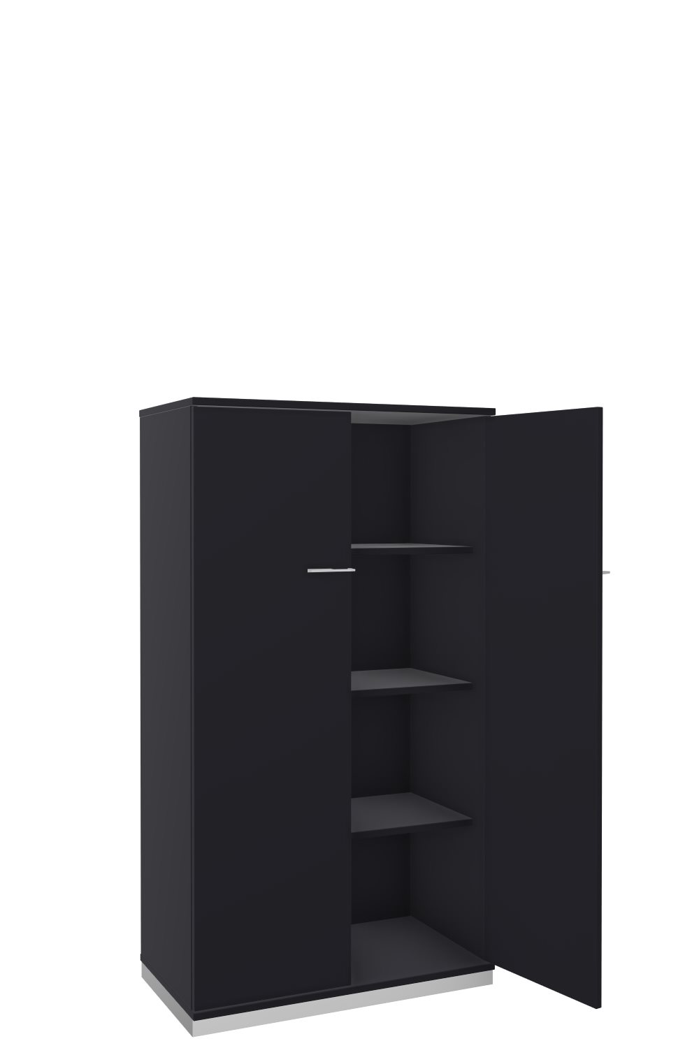 Aktenschrank-Oviedo-4-OH-Schwarz-bmsofort-2 Oviedo Home Flügeltürenschrank