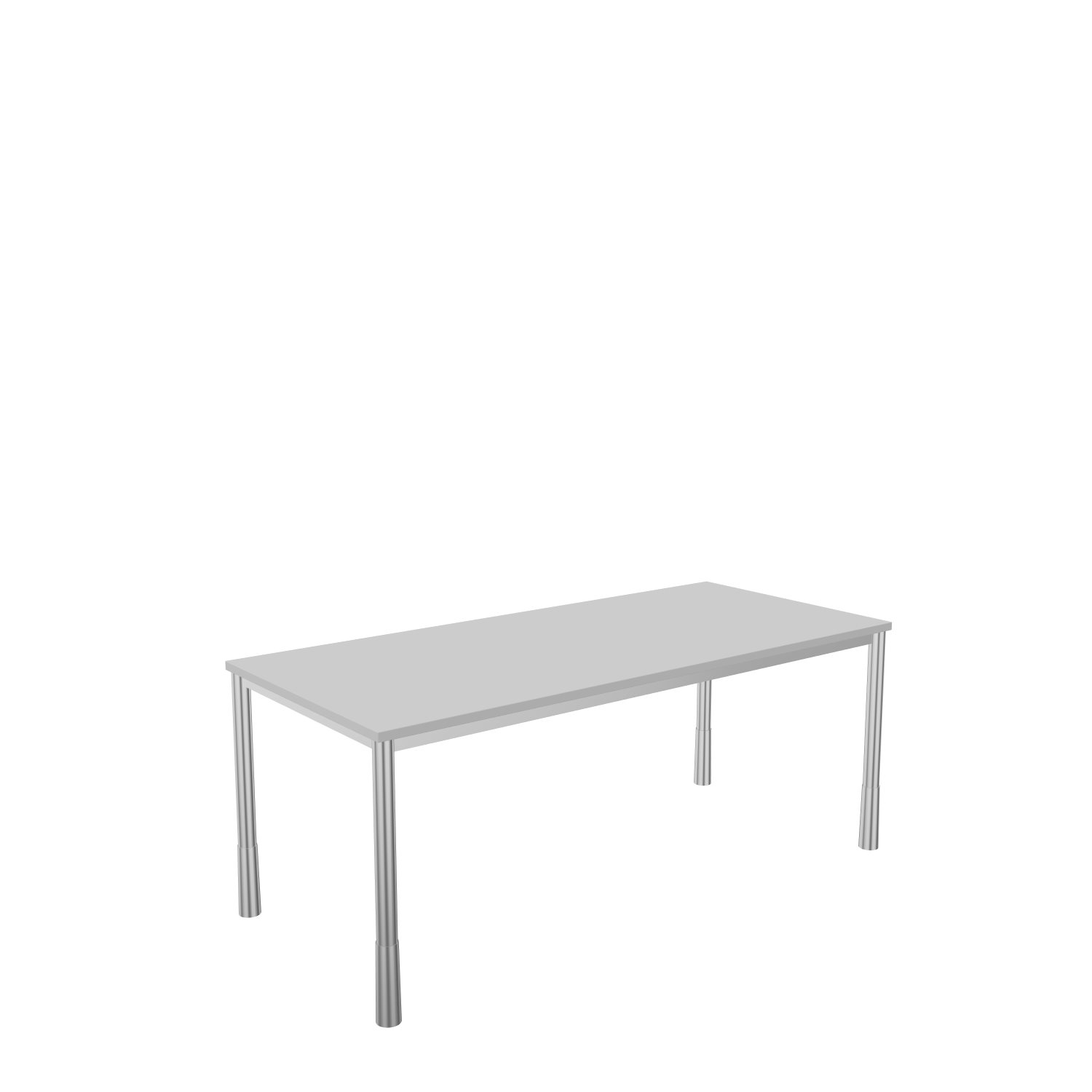 Schreibtisch-Rundrohr-Tarragona-180-80-officegrau-alu-bmsofort-1 Tarragona Rechtecktisch